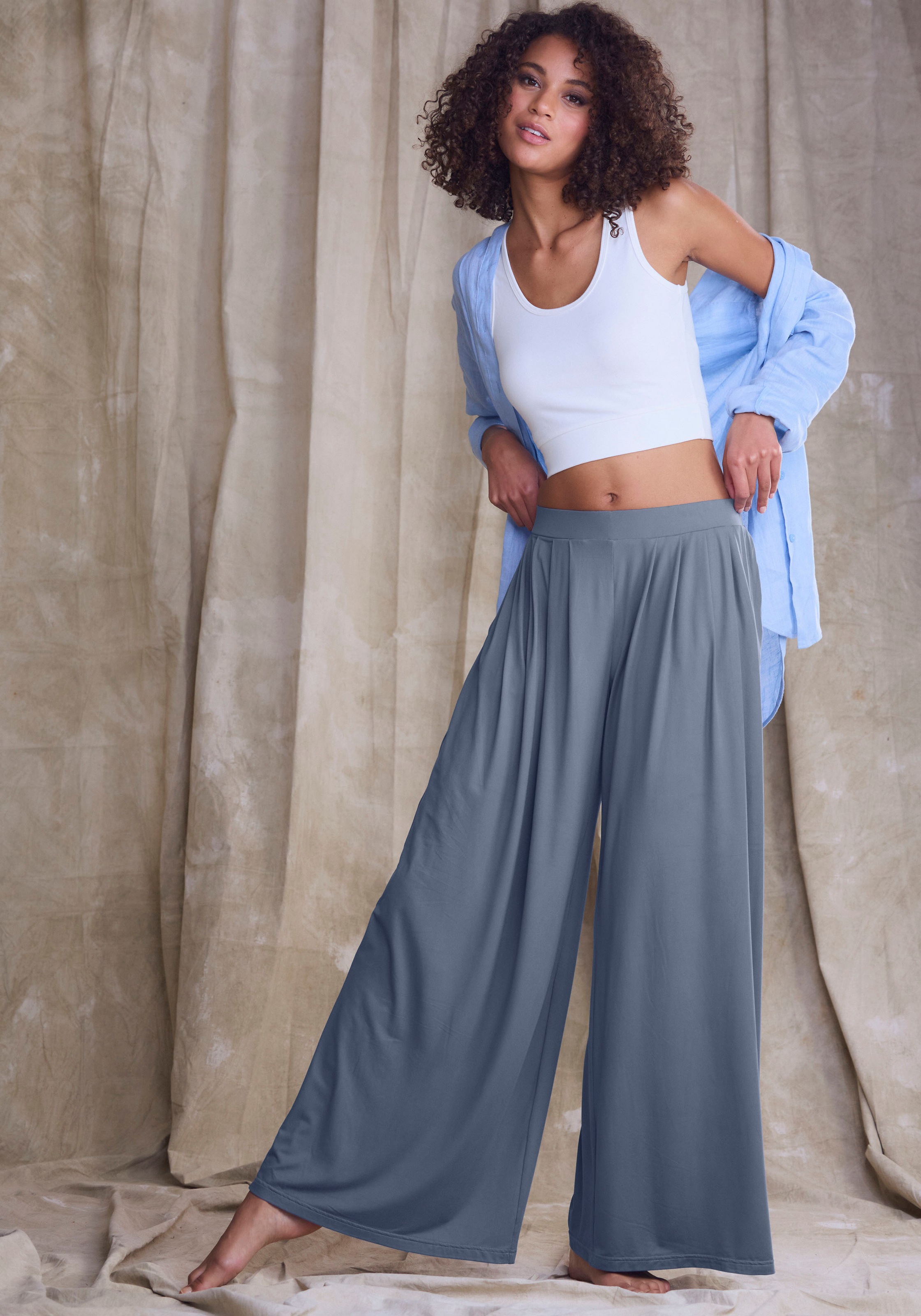 Thumbnail - LASCANA Schlupfhose "Extra Weit" mit extraweit geschnittenen Beinen