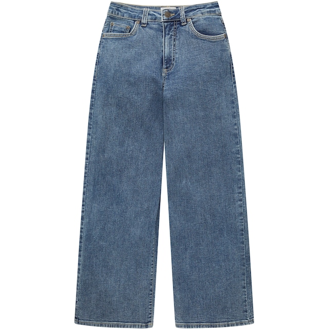 TOM TAILOR Weite Jeans, mit Knopf- und Reißverschluss | BAUR