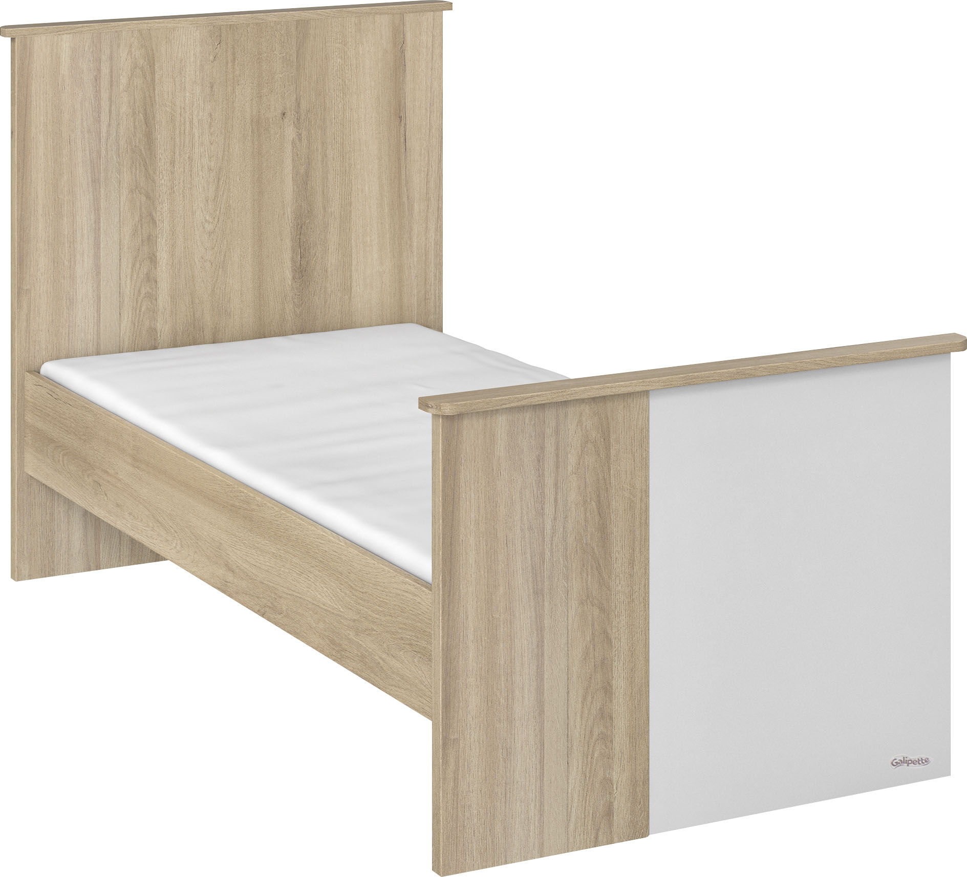 Thumbnail - Galipette Babyzimmer-Komplettset "Sasha" Set, Bett, Wickelablage, Kleiderschrank, Kommode und kleines Bücherregal, 5 Stk...