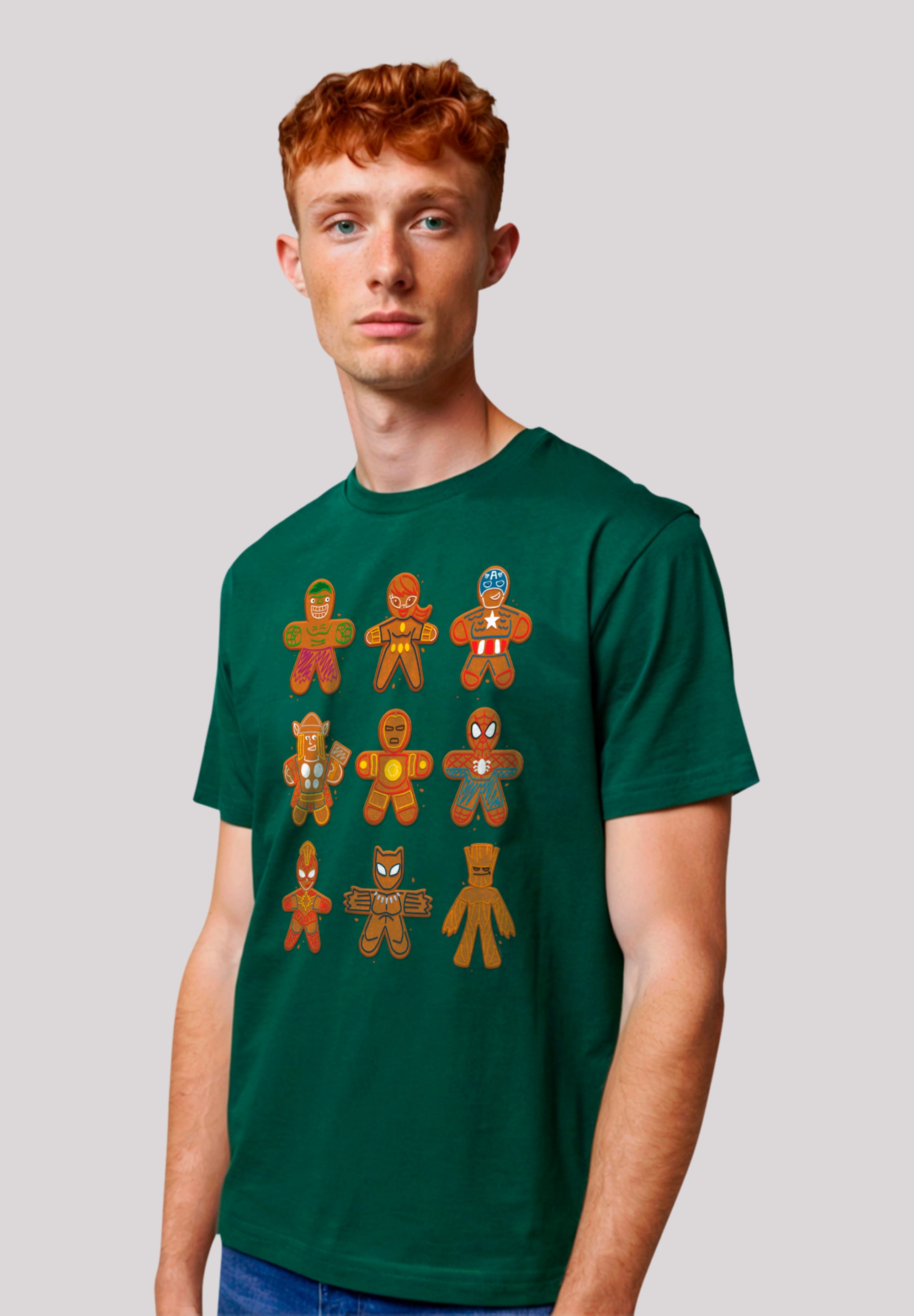 F4NT4STIC T-Shirt "Marvel Universe Christmas Gingerbread Avengers", Premium günstig online kaufen