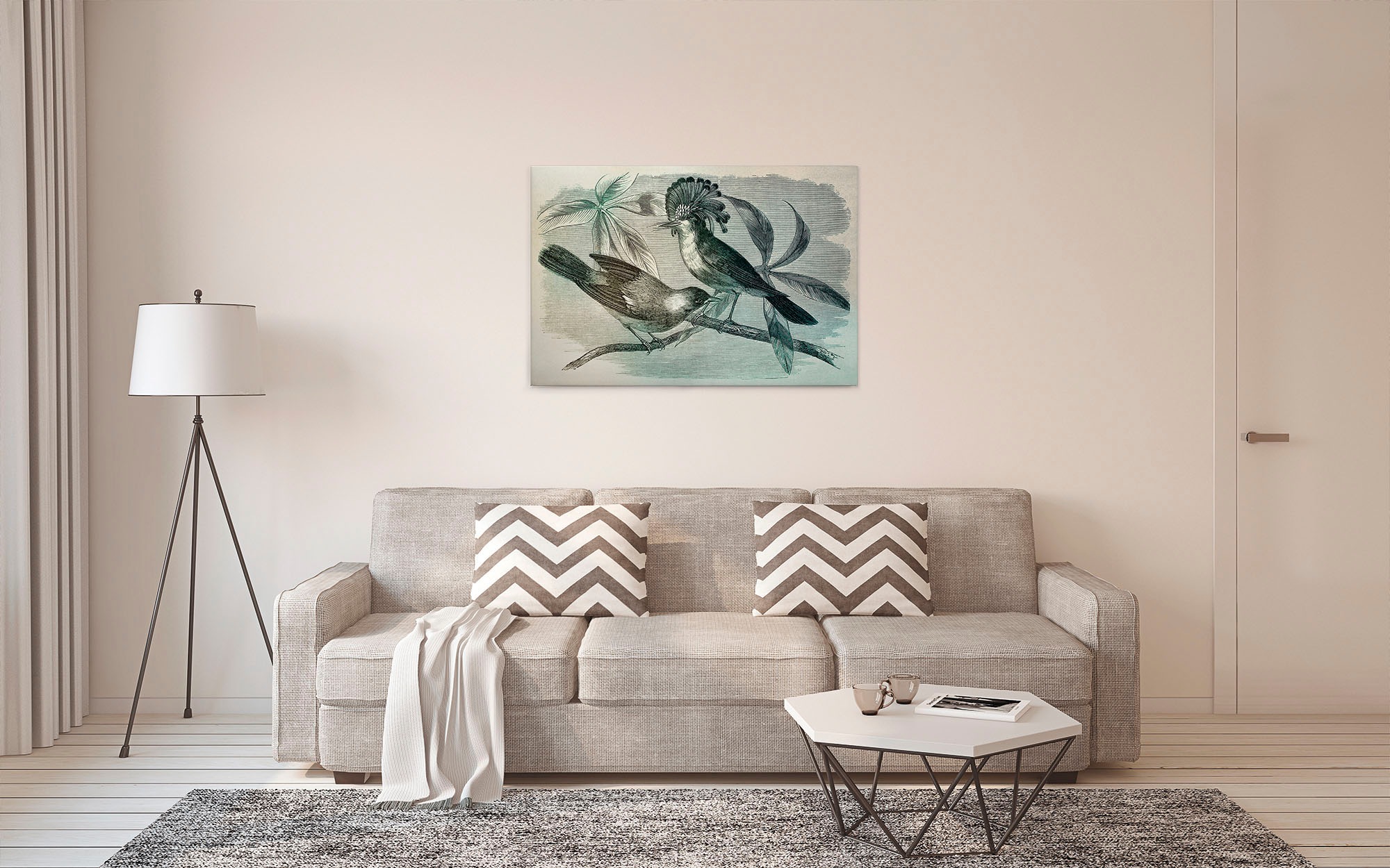 A.S. Création Leinwandbild »vintage birds« Gemälde | Kunst 1 Stk. tlg. Vogel Keilrahmen Bild Leinwand-Bild Wohnzimmer modern Wandbild Kinder