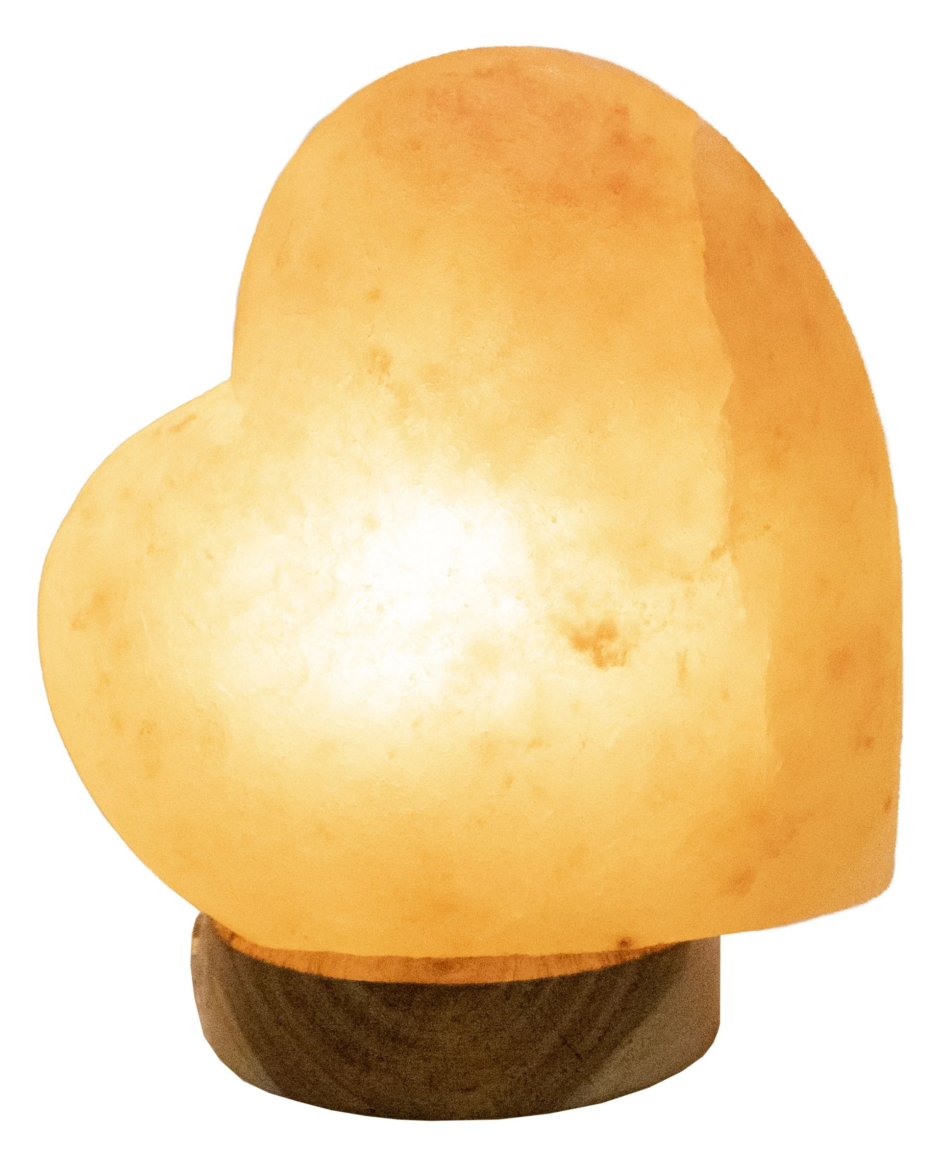 GLOBO LIGHTING Salzkristall-Tischlampe »STONE«, 1 flammig, Leuchtmittel E14 | ohne Leuchtmittel, Salzstein, Dekolampe, Dekoleuchte, Herzform, Valentinslampe