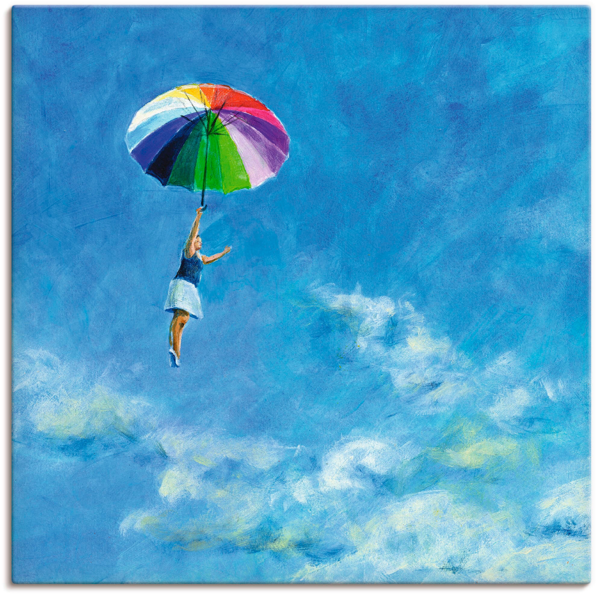 Artland Wandbild "Das Leben leben" Frau 1 Stk. tlg. auf Holzrahmen gespannt günstig online kaufen