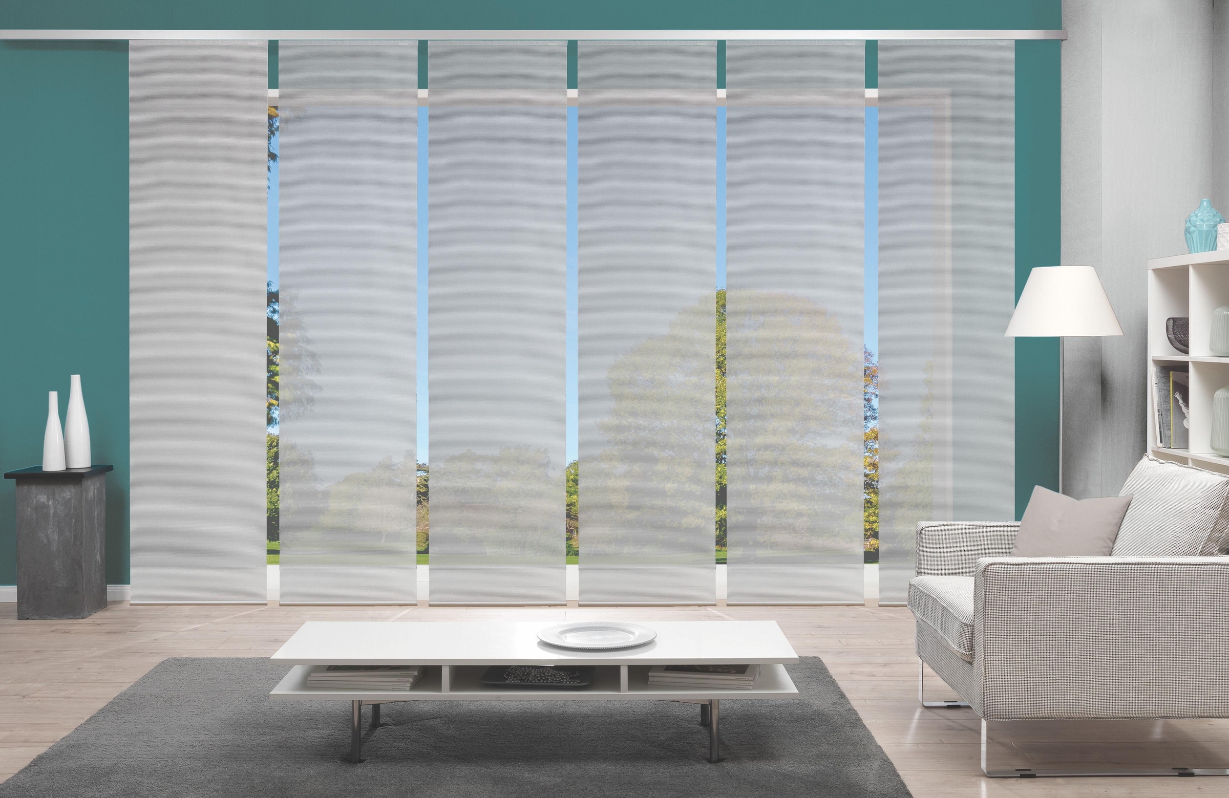 Vision S Schiebegardine "6ER SET ROM" Paneelwagen 6 Stk. tlg. HxB: 260x60, günstig online kaufen