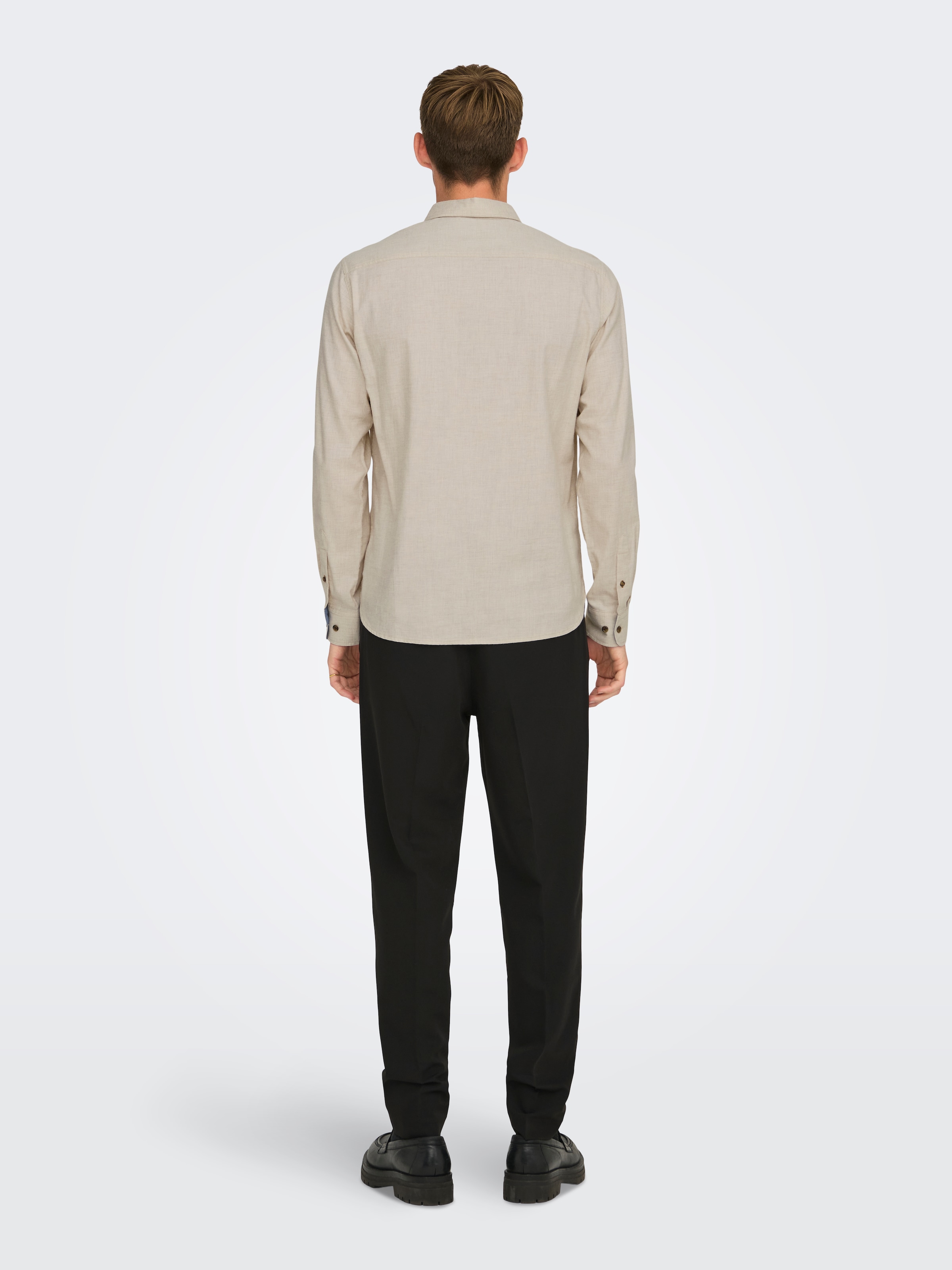 ONLY & SONS Langarmhemd »ONSROAD LIFE REG MELANGE LS SHIRT NOOS«