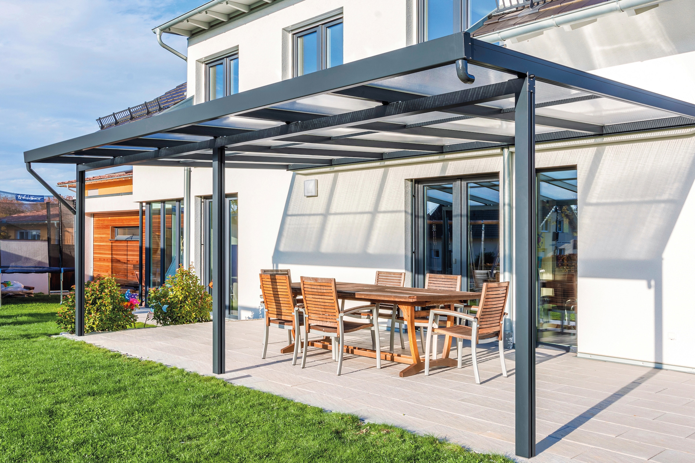 GUTTA Terrassendach "Premium", BxT: 611x406 cm, Dach Polycarbonat klar