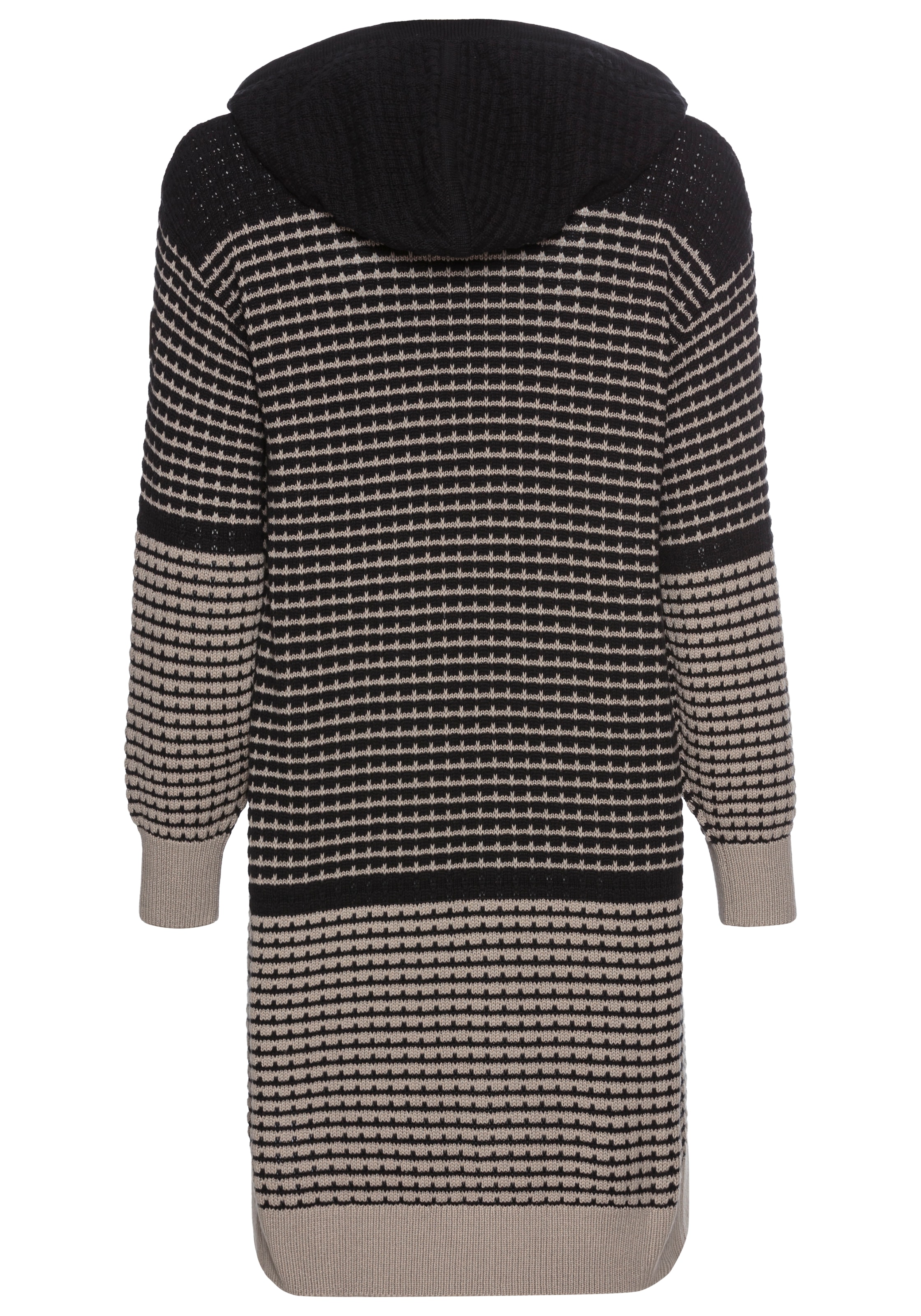 KangaROOS Kapuzenstrickjacke, mit angesagtem Strickmuster