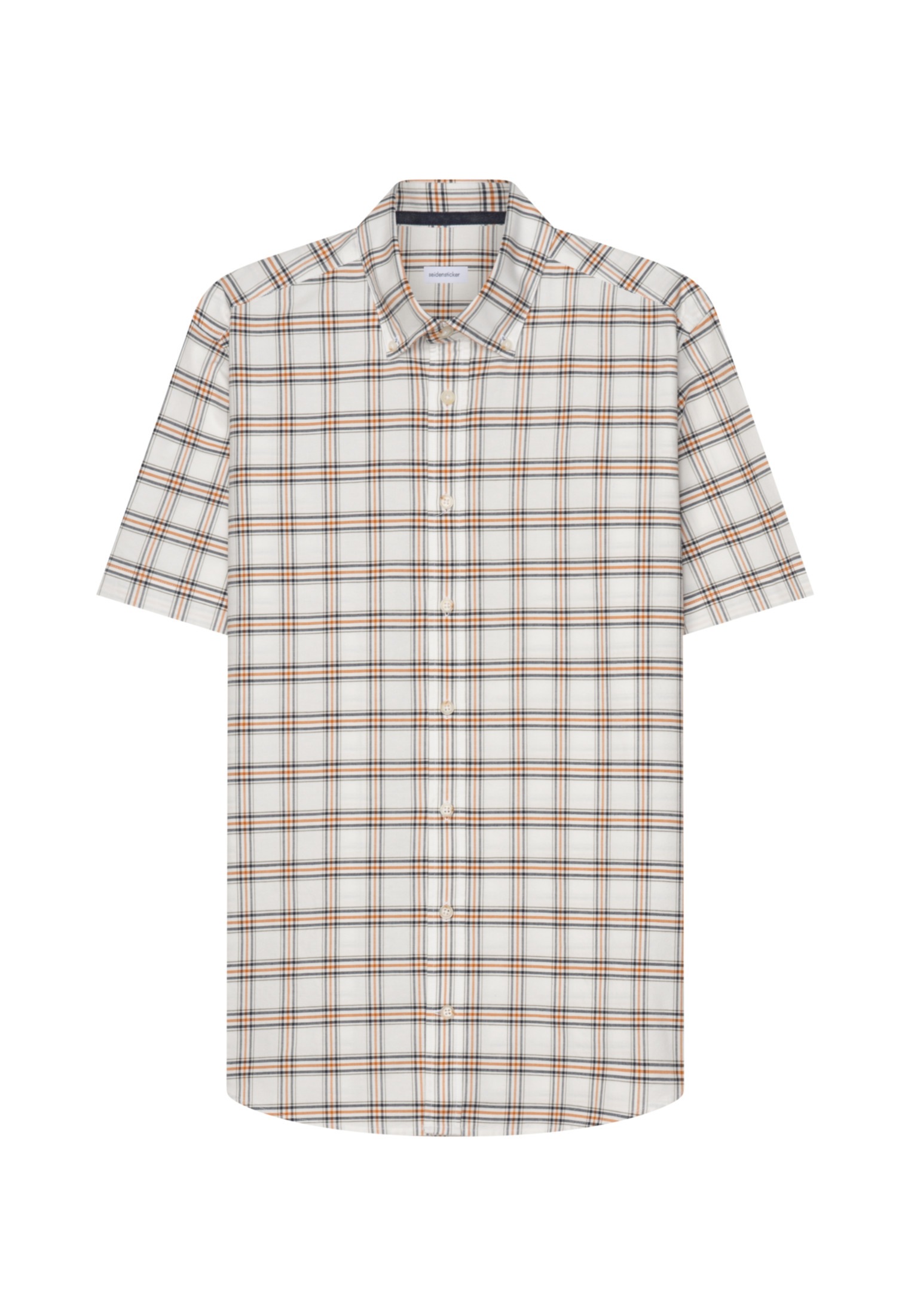 seidensticker Businesshemd »Schwarze Rose«, Regular Kurzarm Button-Down-Kragen Karo