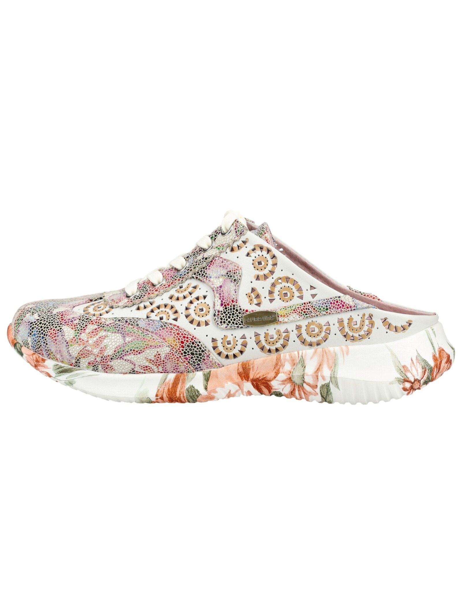 LAURA VITA Pantolette "LAURA VITA Pantoletten Leder/Textil" günstig online kaufen