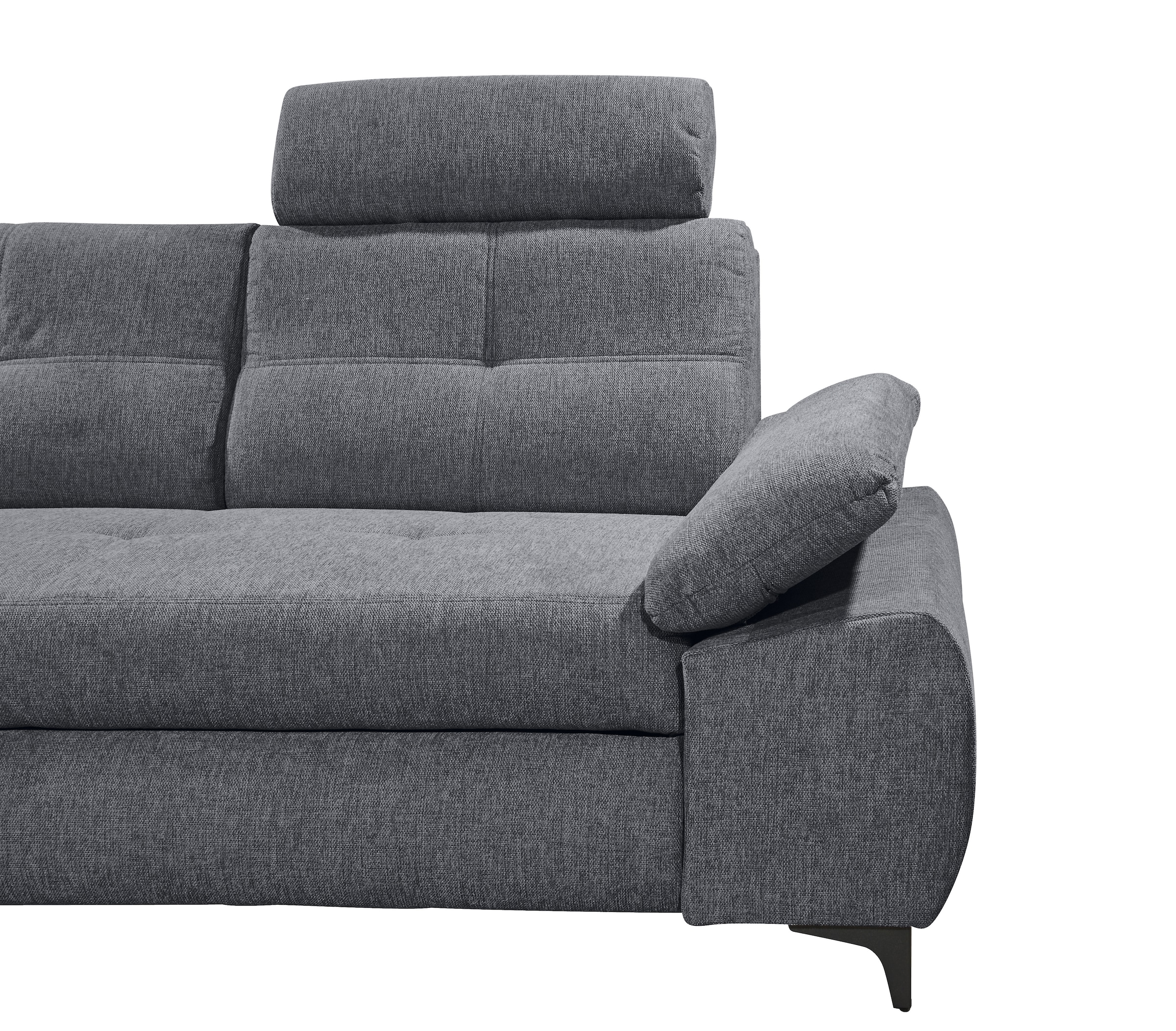ED EXCITING DESIGN Ecksofa »Altona L-Form«, (2 St.), mit Bettfunktion, Bettkasten, Armteilverstellung & Kopfstützen