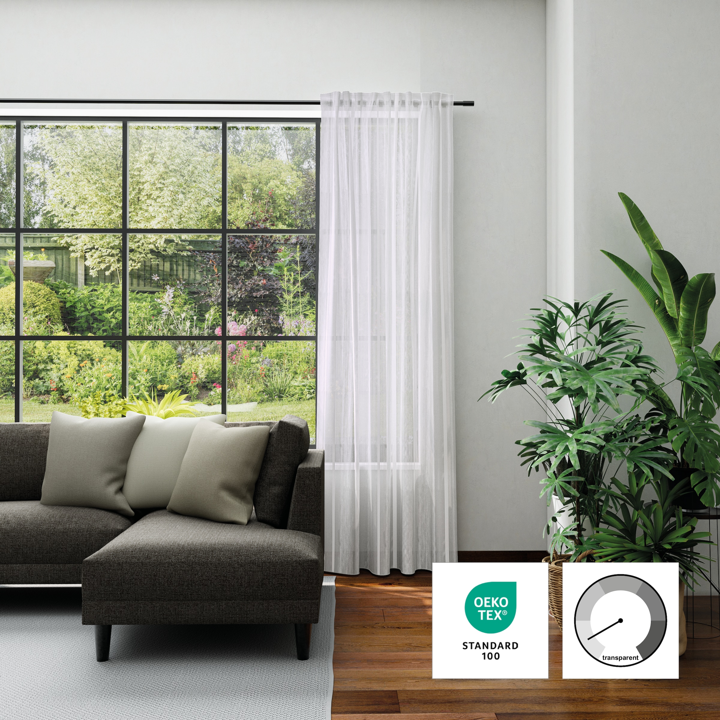 Neutex for you Vorhang "KORSIKA" Multifunktionsband 1 Stk. tlg. Matt-Glanz- günstig online kaufen