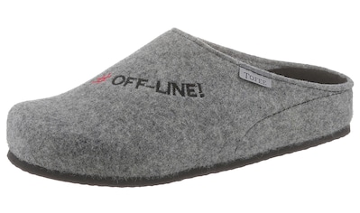 Tofee Pantoffel, mit Schriftzug "#Off-Line!" kaufen