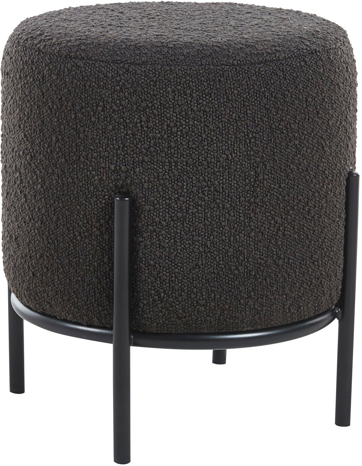 SalesFever Polsterhocker "Komfortabler Polsterhocker" mit Design-Gestell au günstig online kaufen