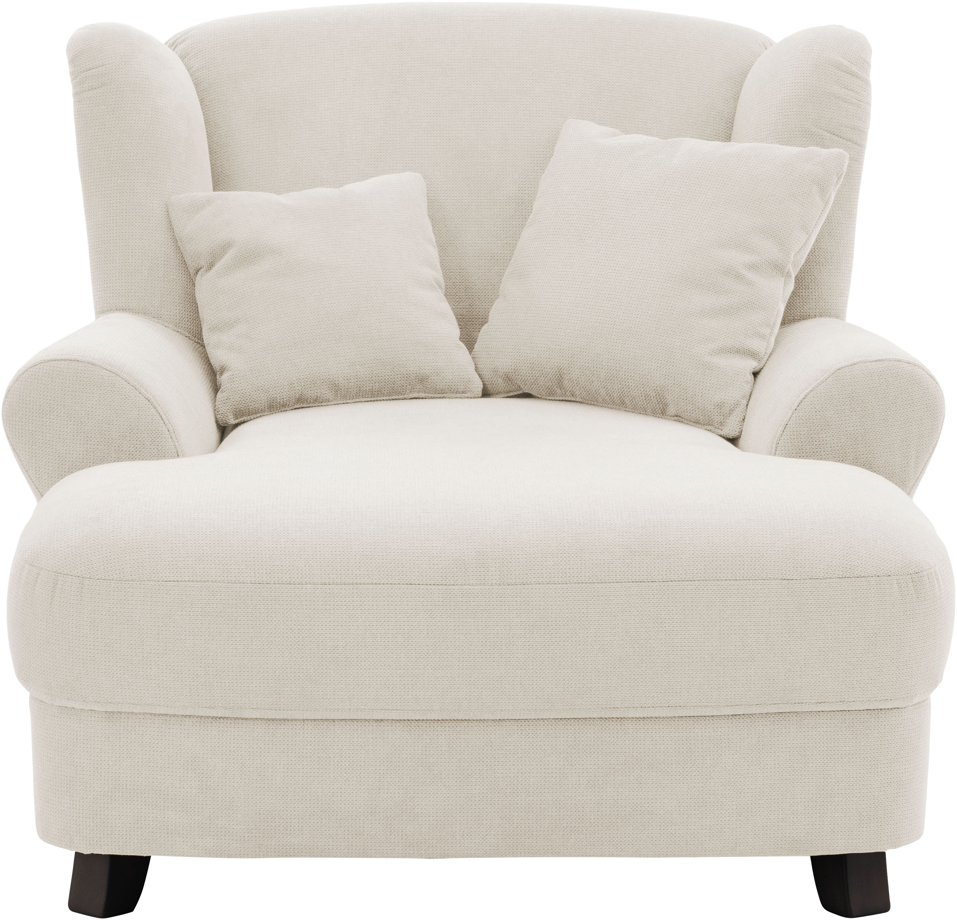 OTTO home XXL-Sessel "Oase, B: 120 cm, Sitzhöhe: 50 cm - OTTO. Verlässliche Qualität." Loungesessel mit 2 Zierkissen & Massivholzfüße