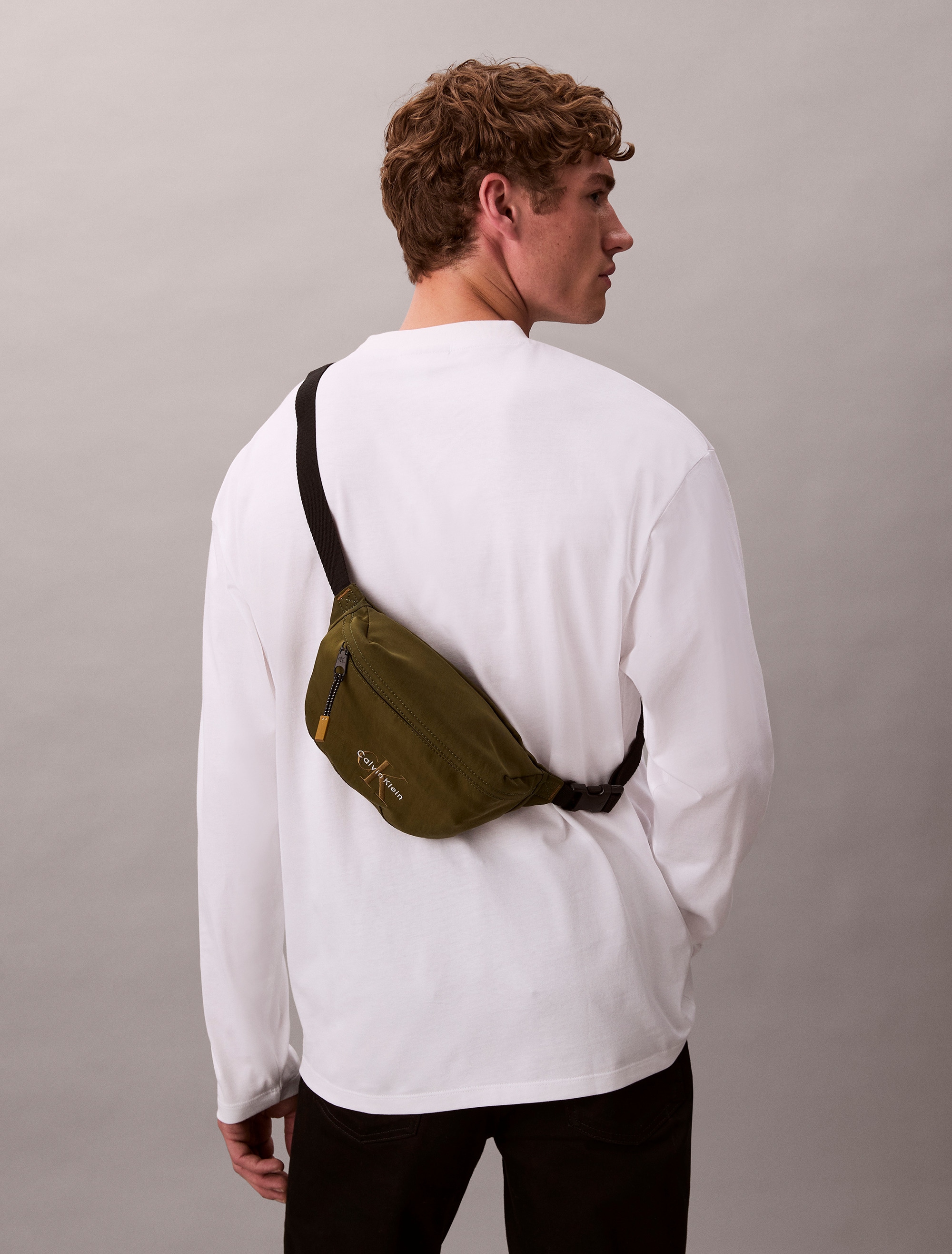 Calvin Klein Gürteltasche »BOLD WAISTBAG«, Crossbody Bag, Herren-Schultertasche, mit CK-Logo