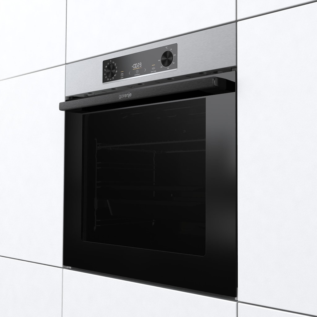 GORENJE Backofen-Set »Pacific Backofen-Set Pyrolyse 2021«, BPSB737OTX, mit 1-fach-Teleskopauszug, ecoClean