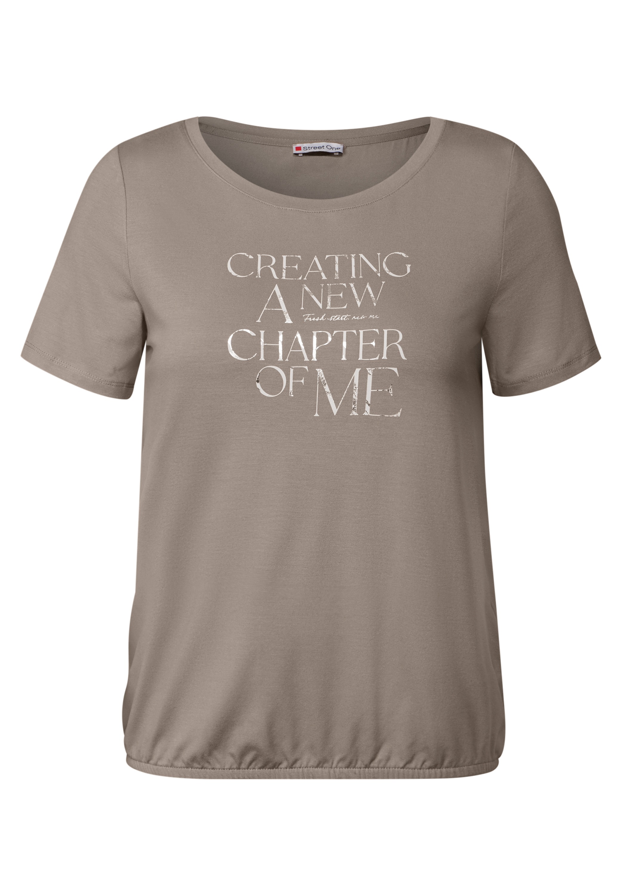 STREET ONE T-Shirt, mit Elastiksaum