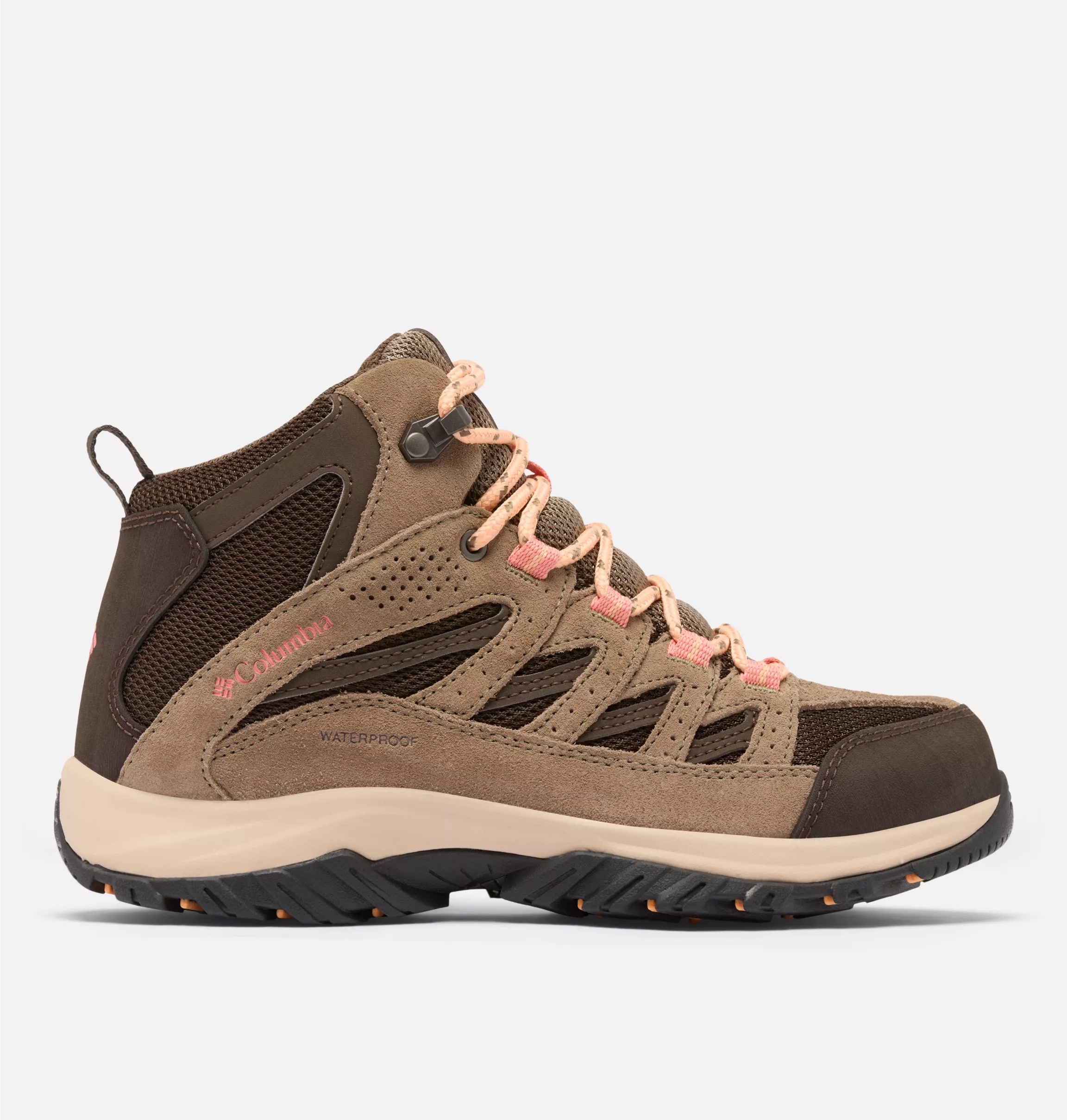 Columbia Wanderschuh "CRESTWOOD™ MID WATERPROOF" knöchelhohe Form, wasserdichte Ausführung, profilierte Gummilaufsohle
