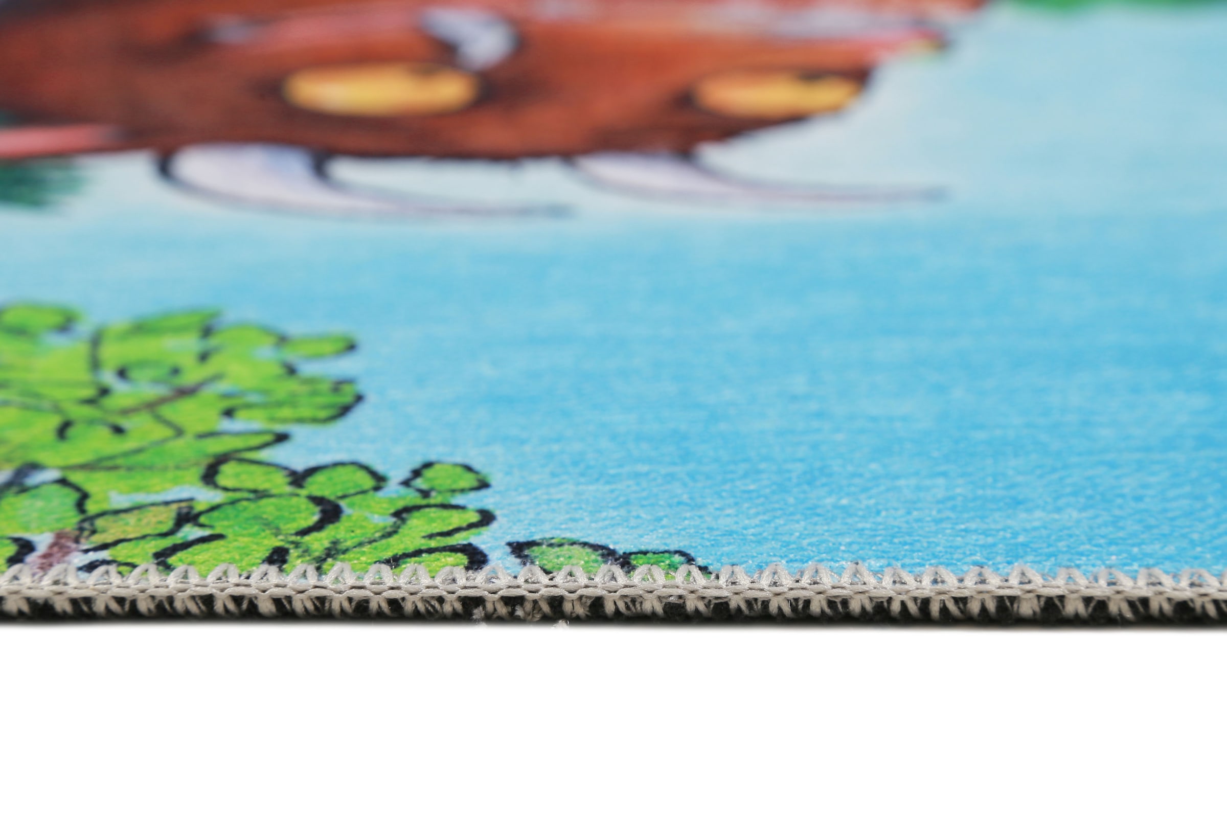 DER GRÜFFELO Kinderteppich »Mouselo GR-0170«, rechteckig, aktueller Grüffelo Teppich, Kurzflor mit hohem Baumwollanteil