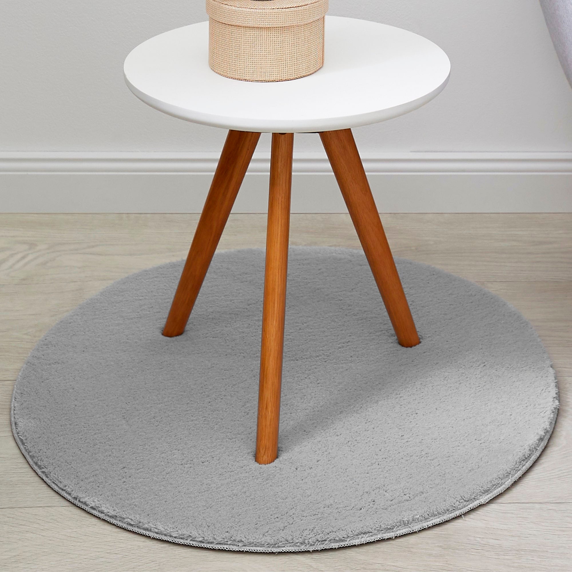 Andiamo Teppich "Arezzo" rund 16 mm Höhe Uni Farben, weicher Flor, waschbar günstig online kaufen