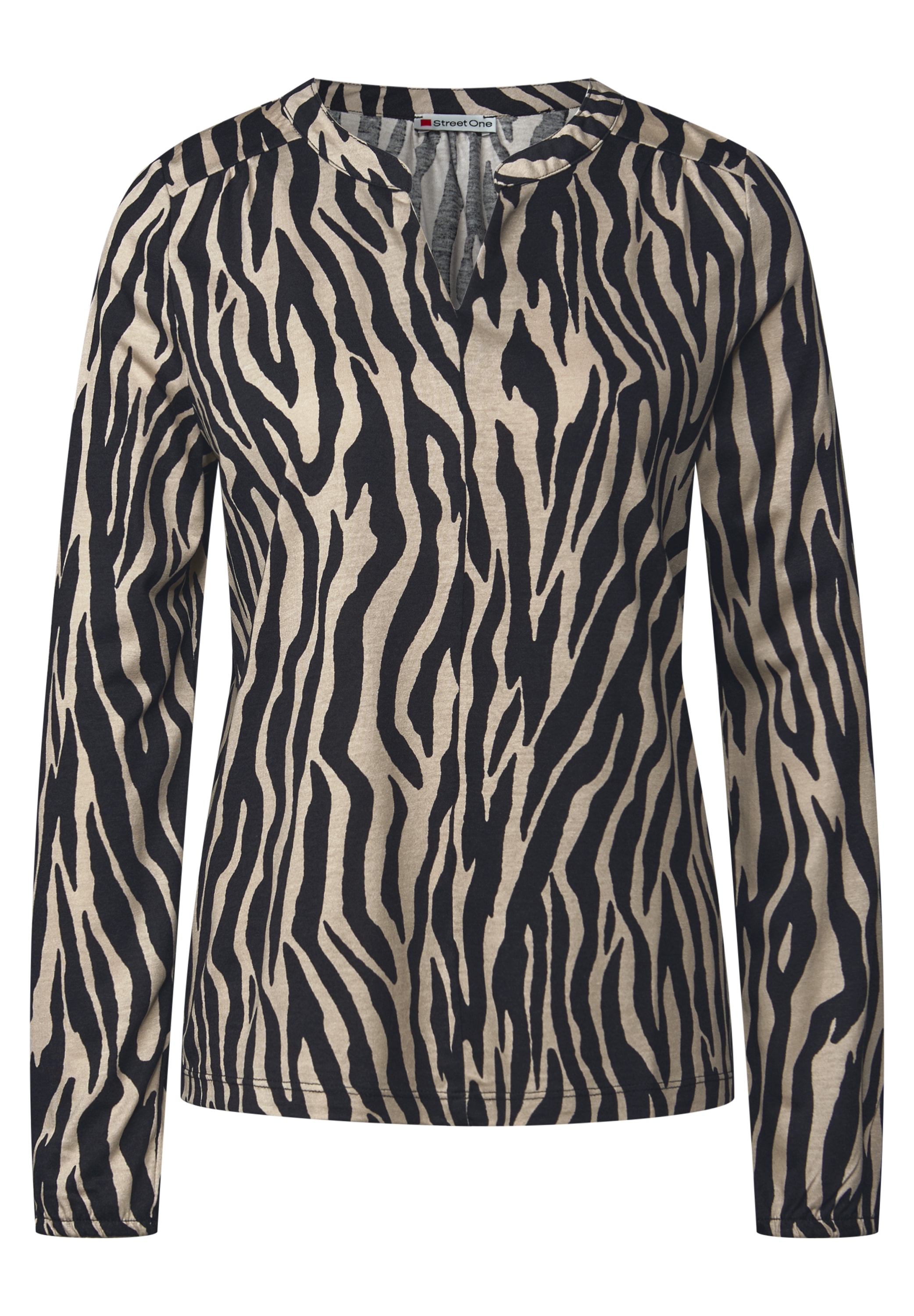 STREET ONE Langarmshirt, im soften Baumwoll-Mix