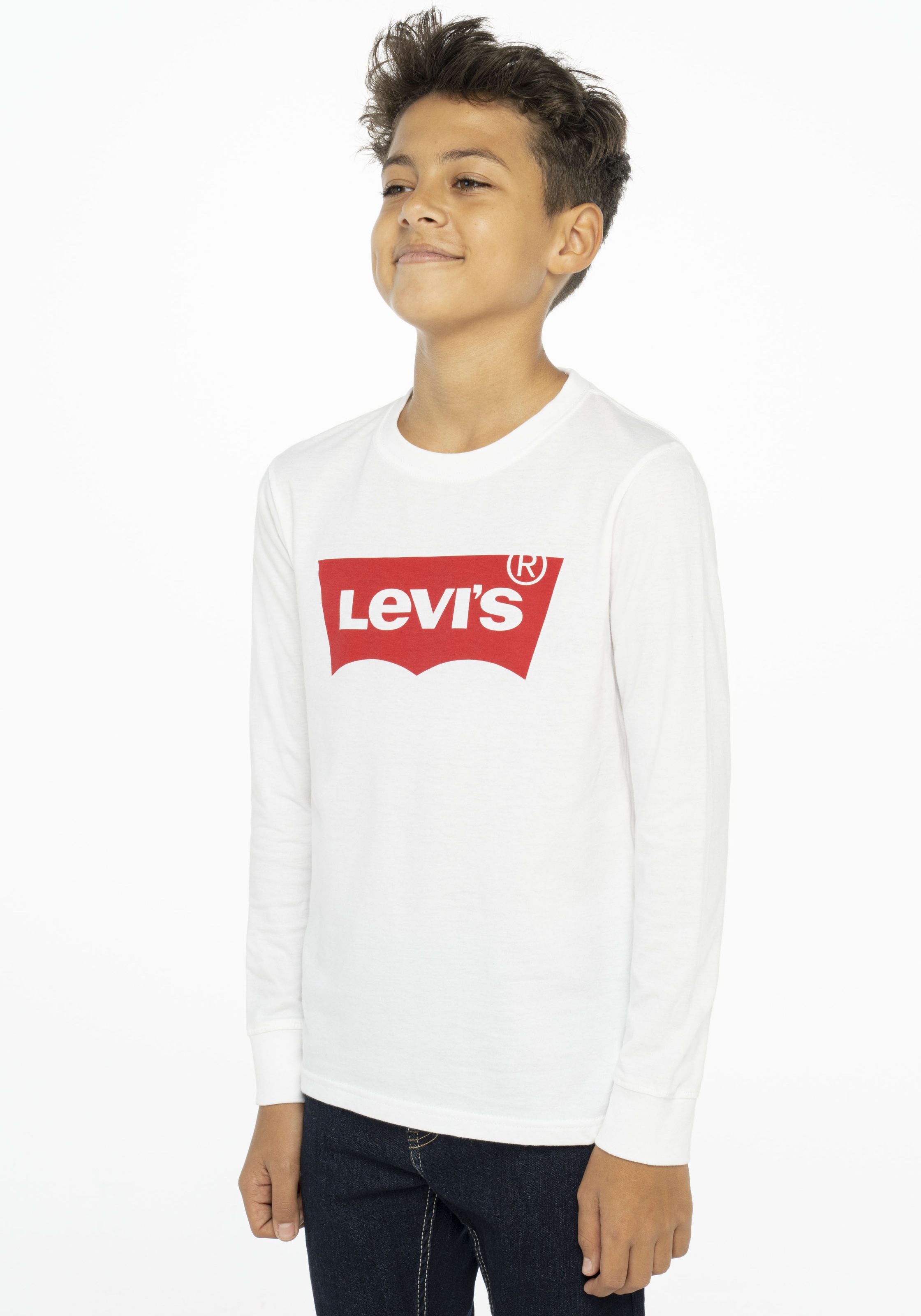 Thumbnail - Levis Kids Langarmshirt "L/S BATWING TEE" mit Logo Print for BOYS