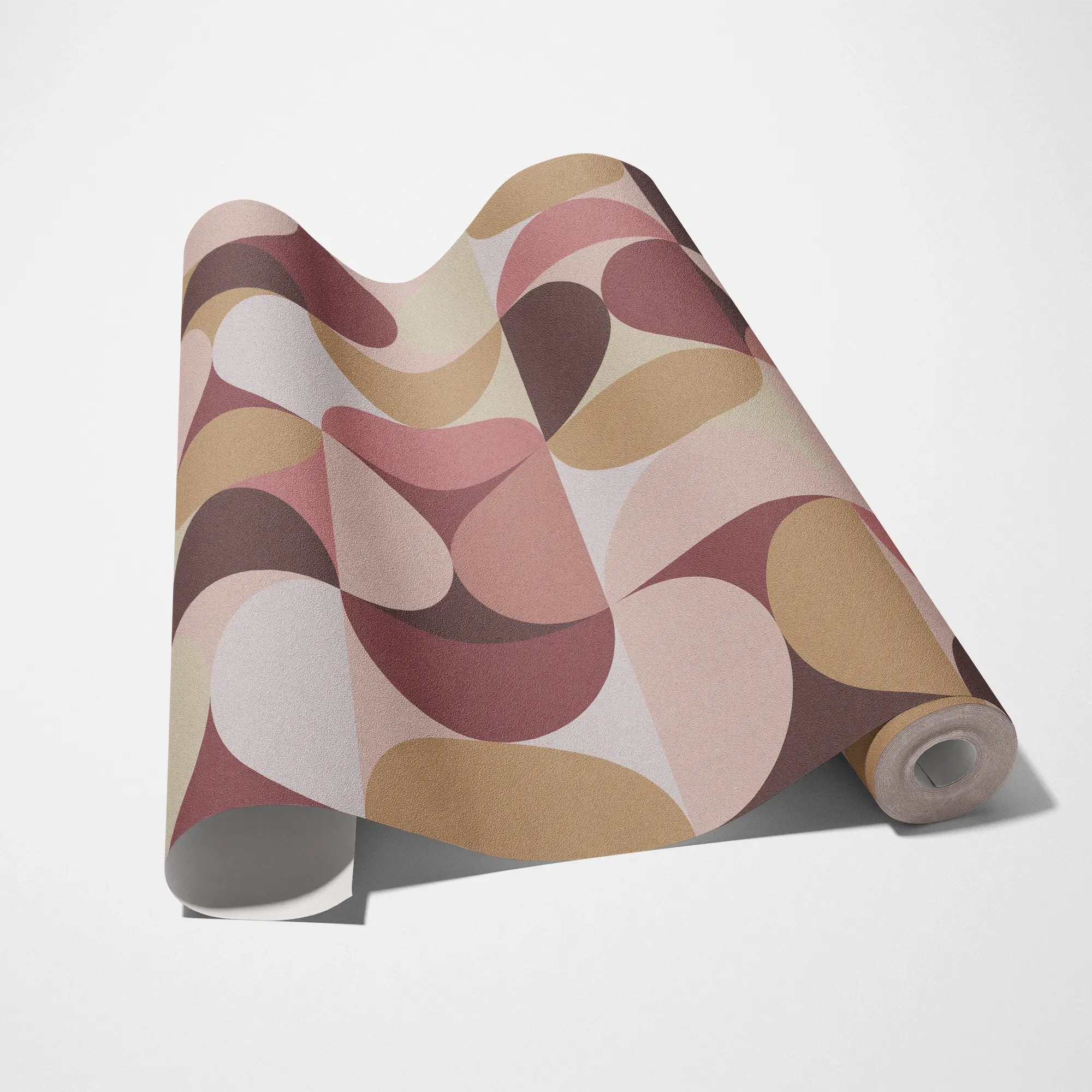 living walls »LIMITED – Retro Formen« Retro | geometrisch leicht strukturiert Abstrakte Bögen und Halbkreise in harmonischen Retro-Farben