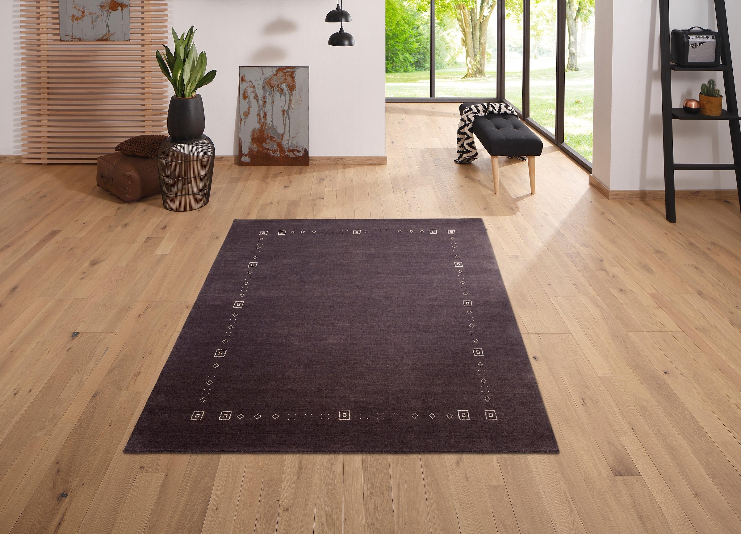 OTTO home Wollteppich "Julia" rechteckig 12 mm Höhe reine Wolle, handgewebt günstig online kaufen