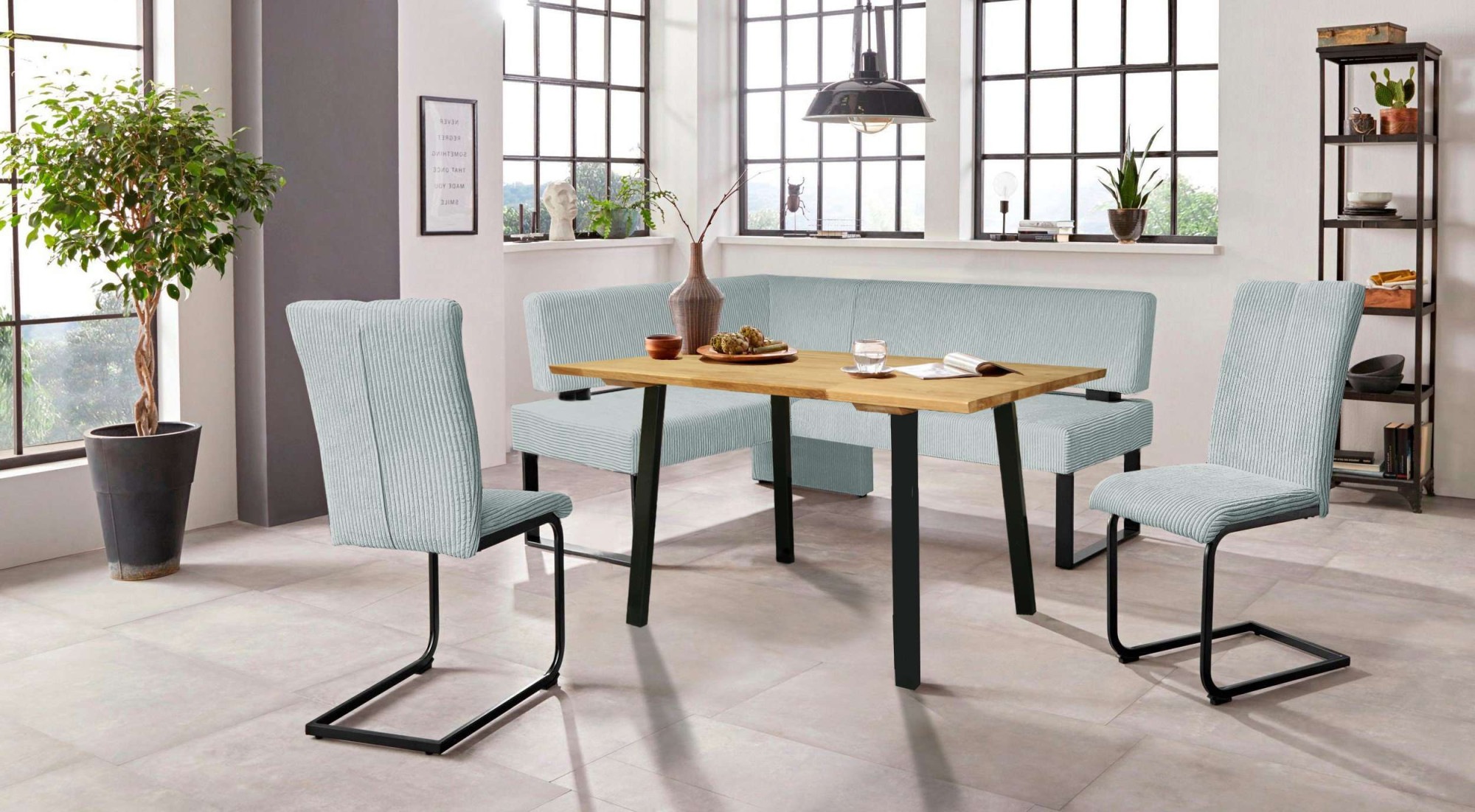 Home affaire Freischwinger "Oliver", (Set), 2 St., Cord, Stuhl belastbar bi günstig online kaufen