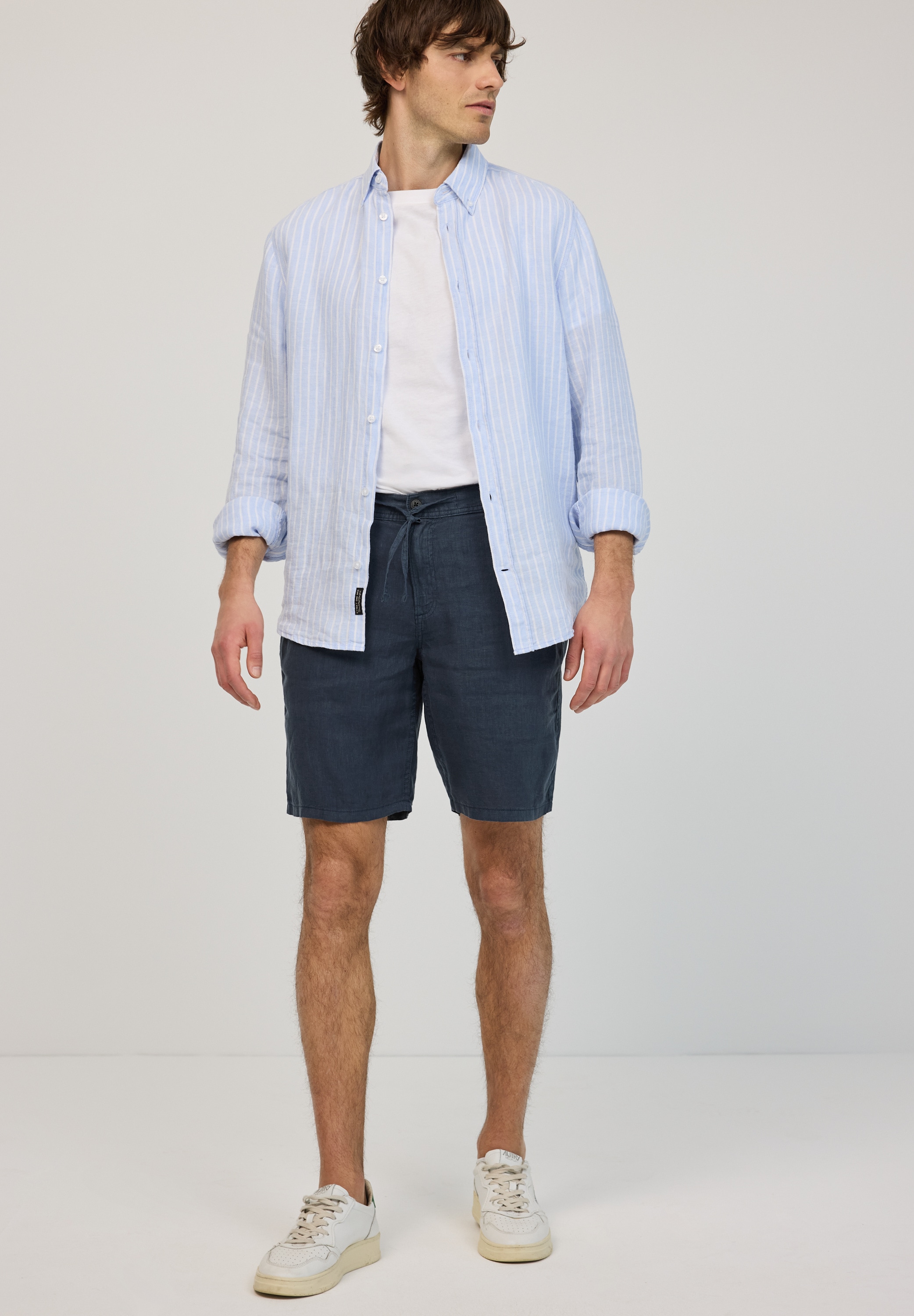 STREET ONE MEN Shorts  aus Leinen