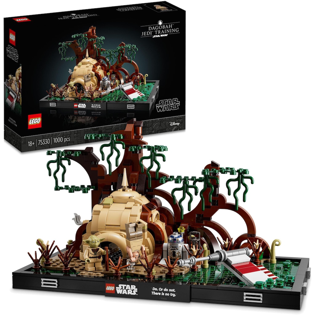 LEGO® Konstruktionsspielsteine »Jedi™ Training auf Dagobah™ – Diorama (75330), LEGO® Star Wars™«, (1000 St.)