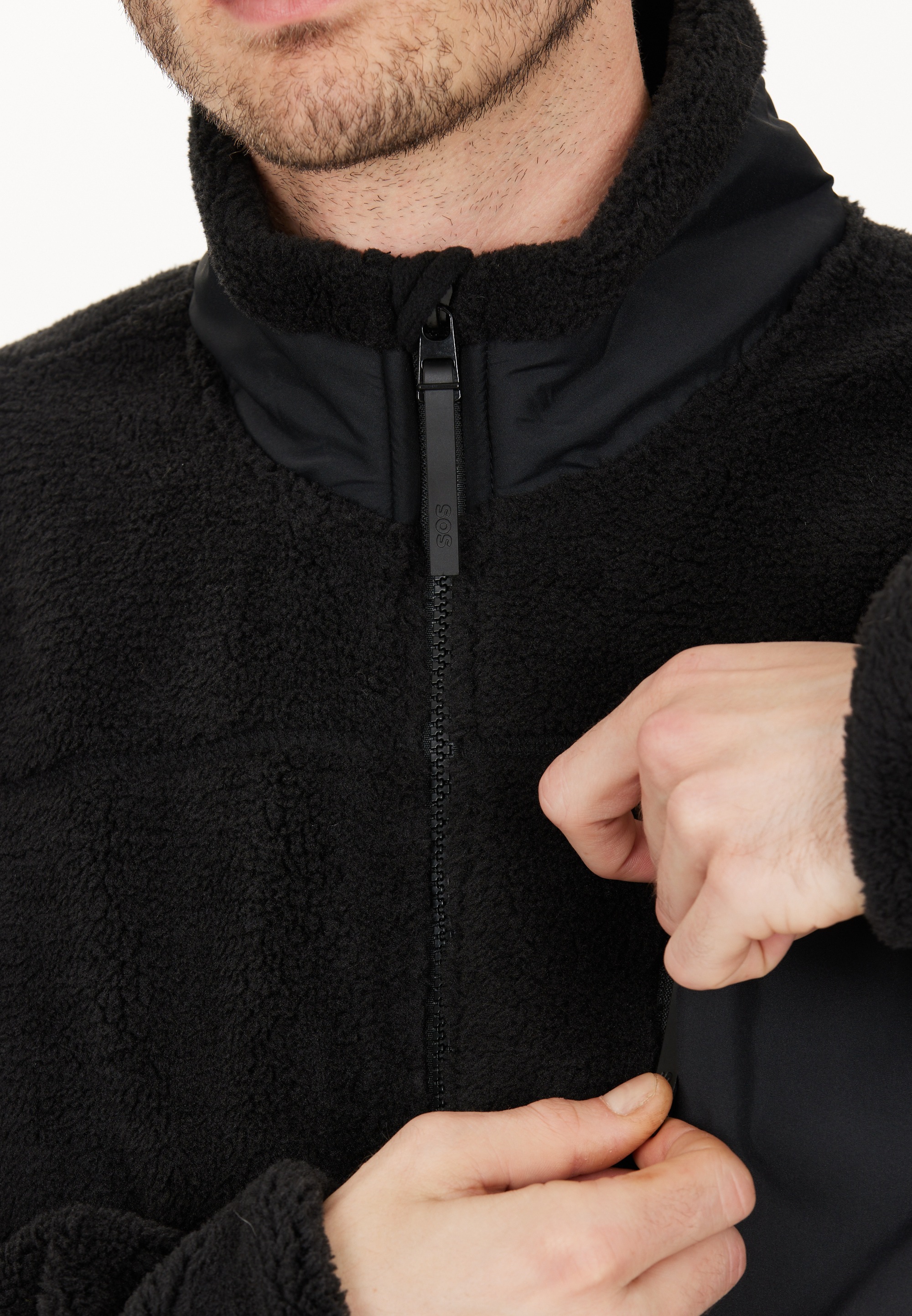 SOS Fleecejacke »La Grave«, mit praktischer Brusttasche