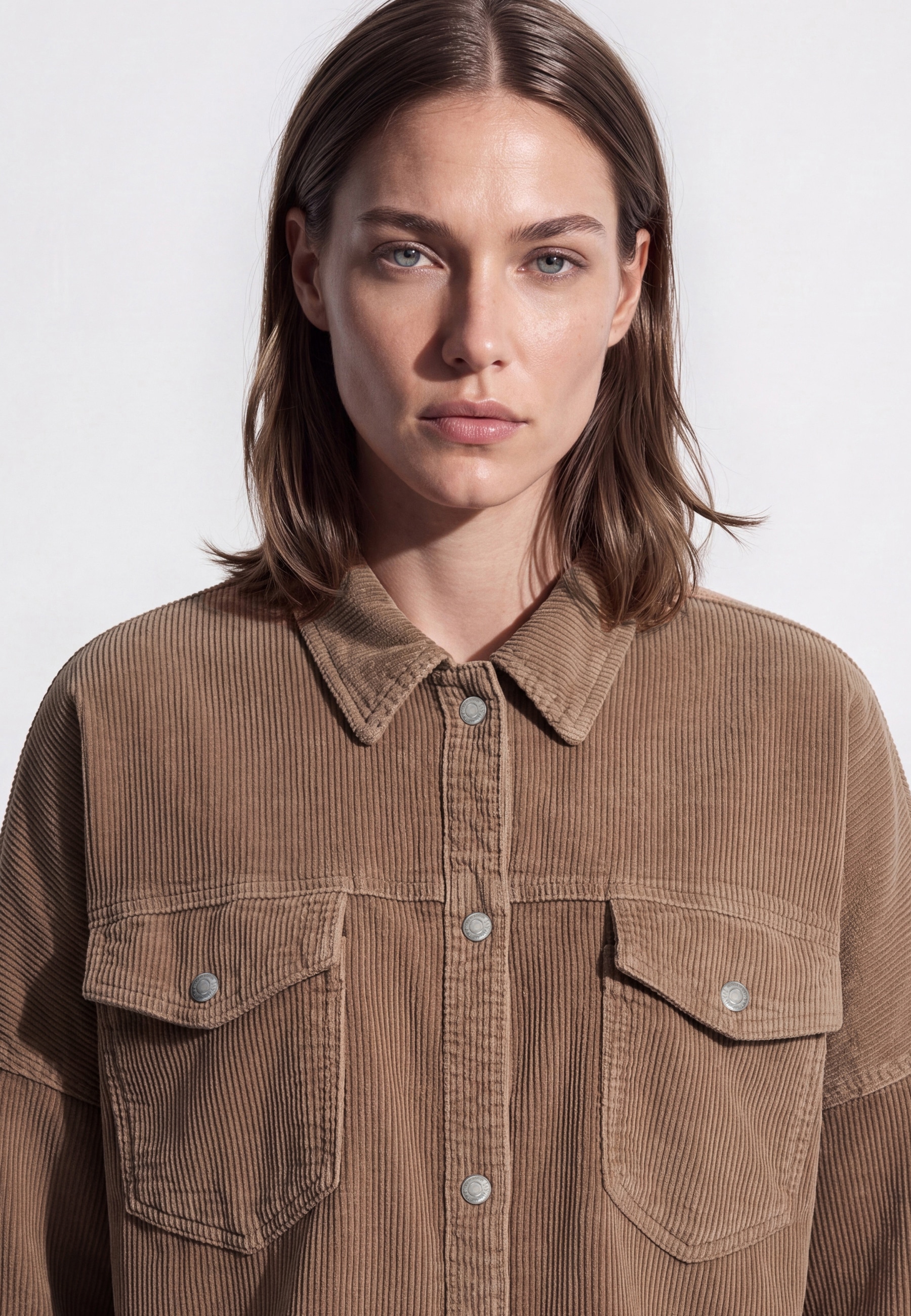 Mavi Langarmbluse »FIONA« Boyfriend Cord Overshirt