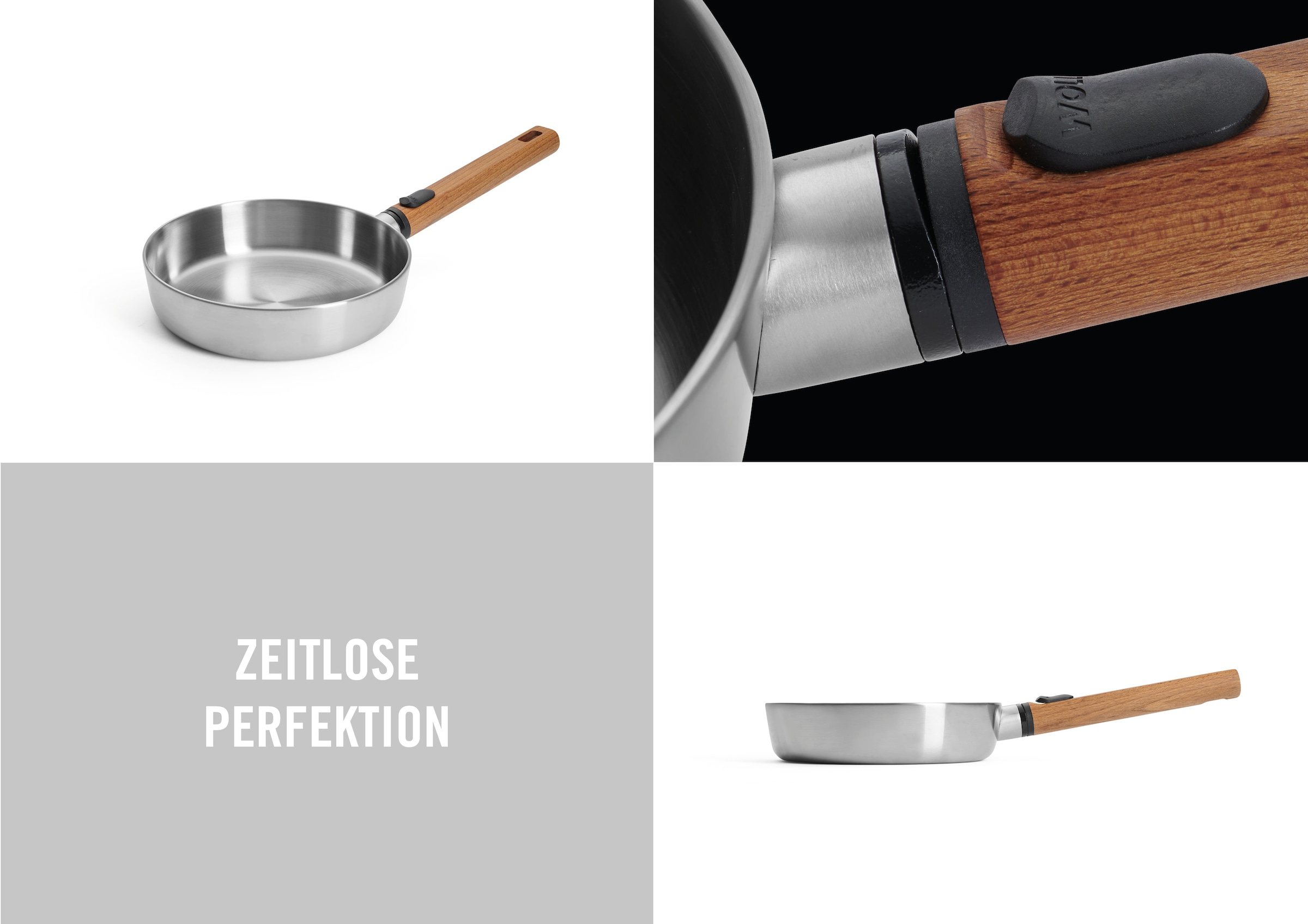 WOLL Bratpfanne »Logic Steel«, Edelstahl 18/10, (1 tlg.), 5-Schicht-Aufbau