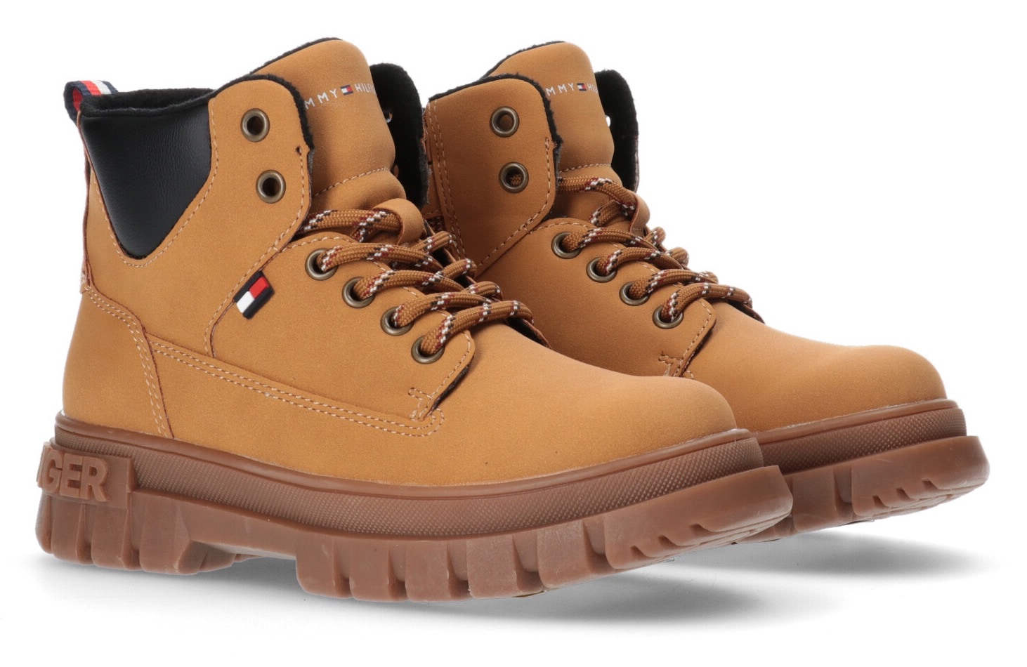 Tommy Hilfiger Schnürboots, Winterstiefel, Schnürstiefel, Boots mit dicker Profil Laufsohle