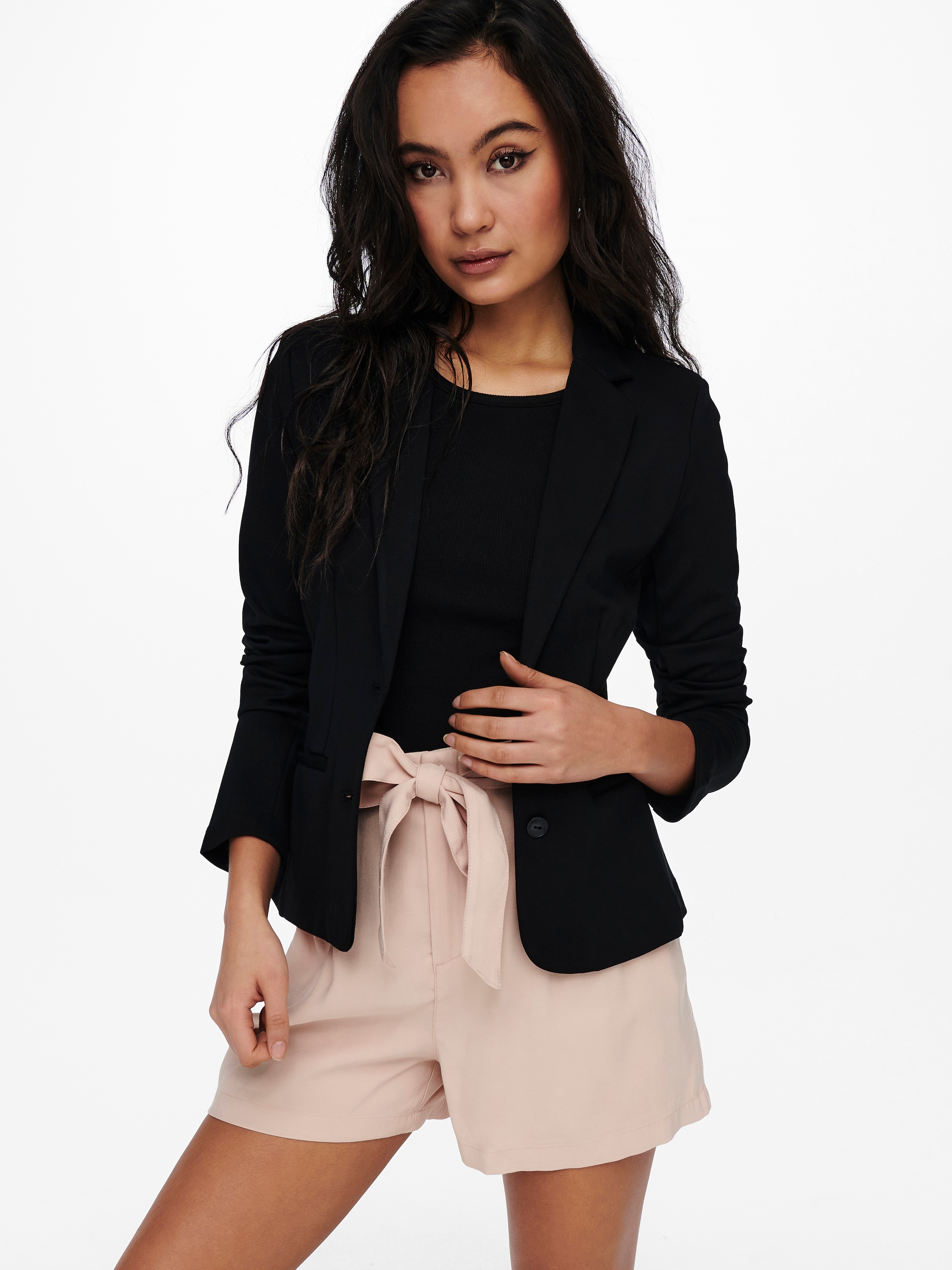 ONLY Jerseyblazer "ONLPOPTRASH – 2-Knopf Blazer mit taillierter Silhouette" günstig online kaufen