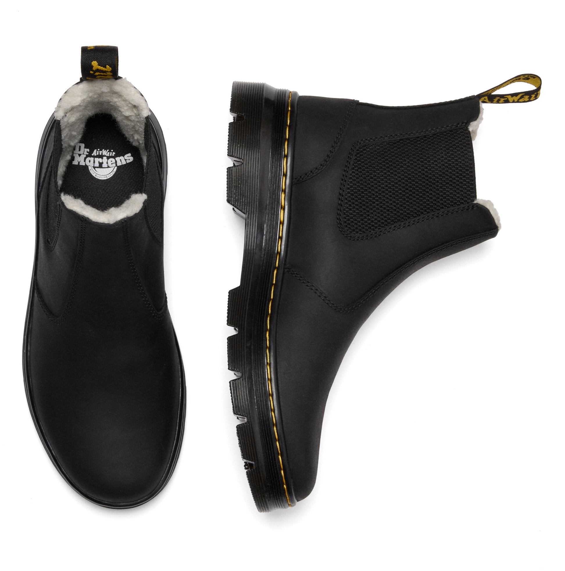 DR. MARTENS Chelseaboots »Embury WL«, Blockabsatz, Stiefelette, Schlupfschuh mit praktischer Anziehlasche