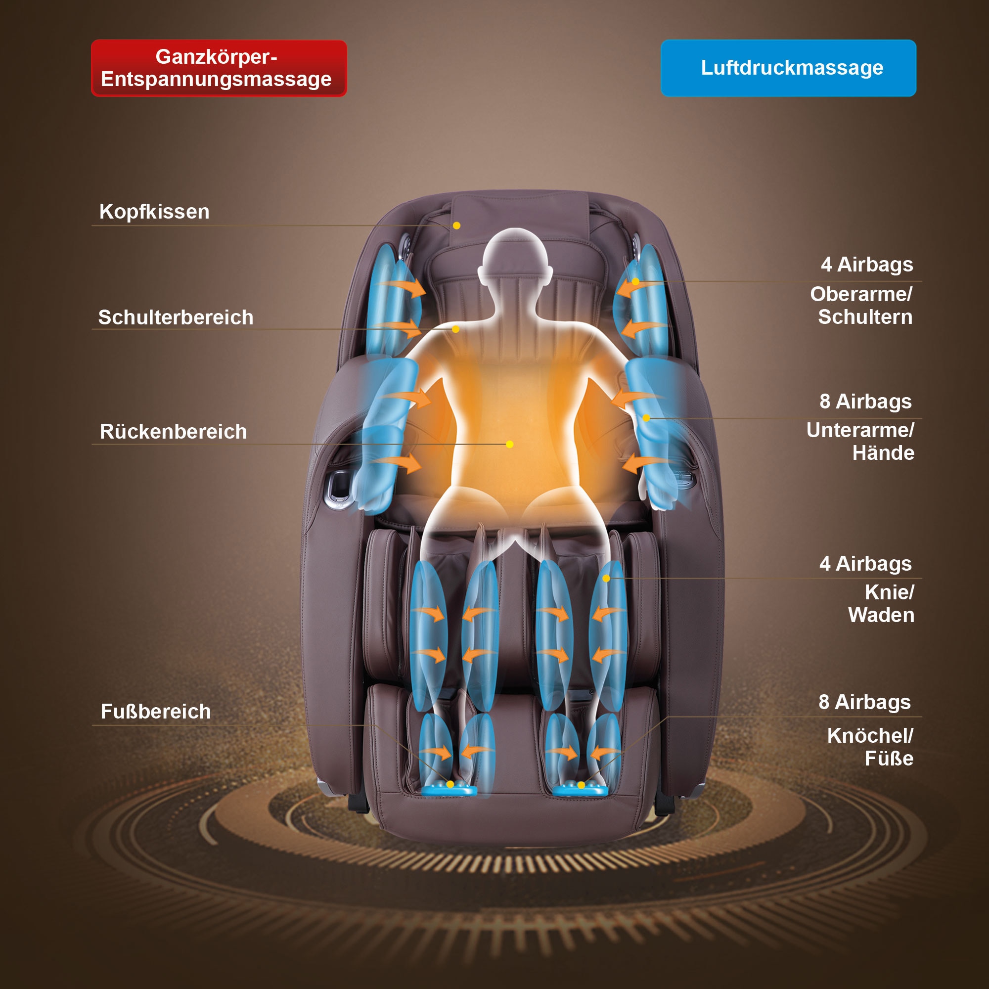 MAXXUS Massagesessel »MX 10.0 Zero«