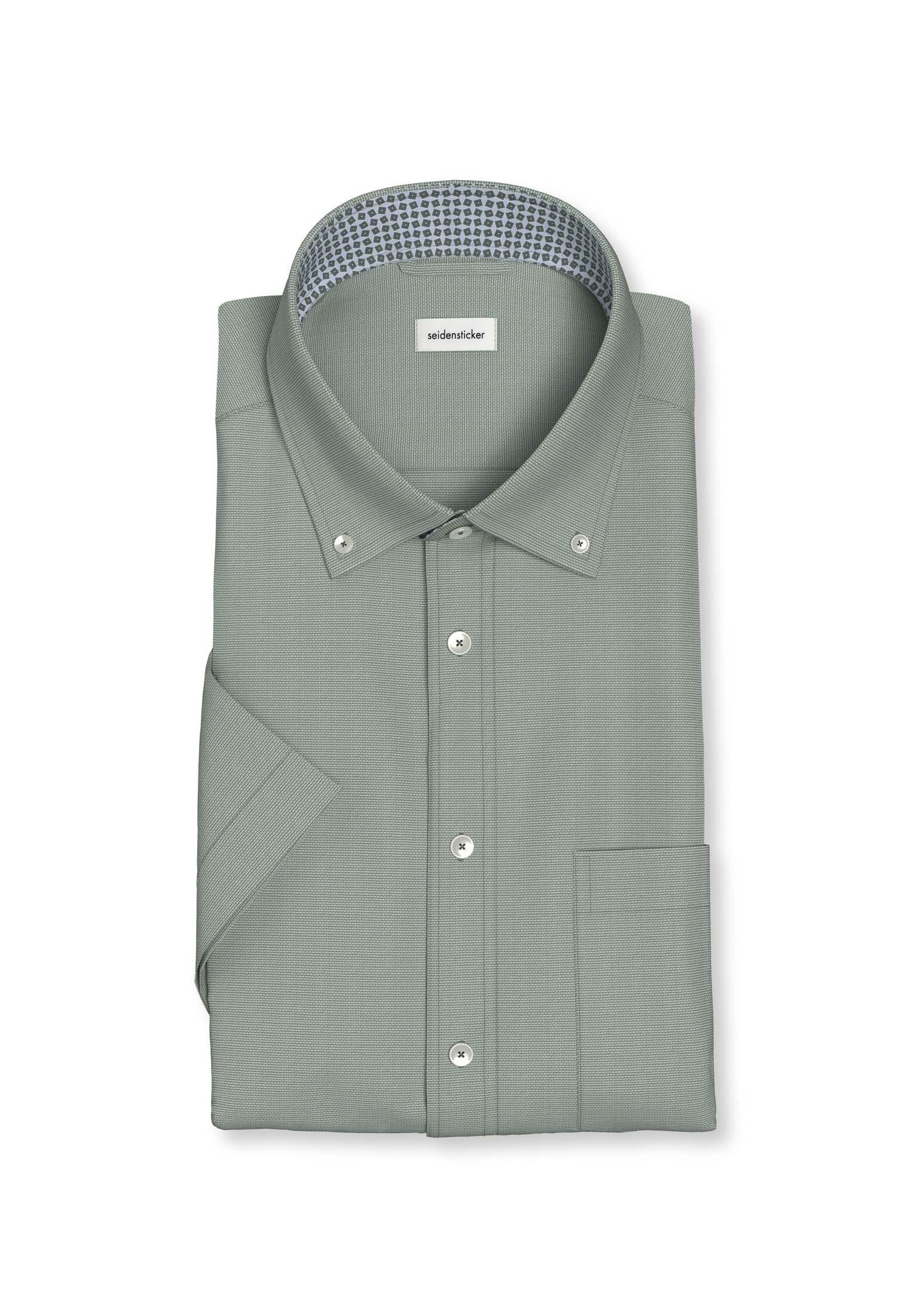 seidensticker Businesshemd »Comfort« Comfort 1/2 Button-Down-Kragen Struktur