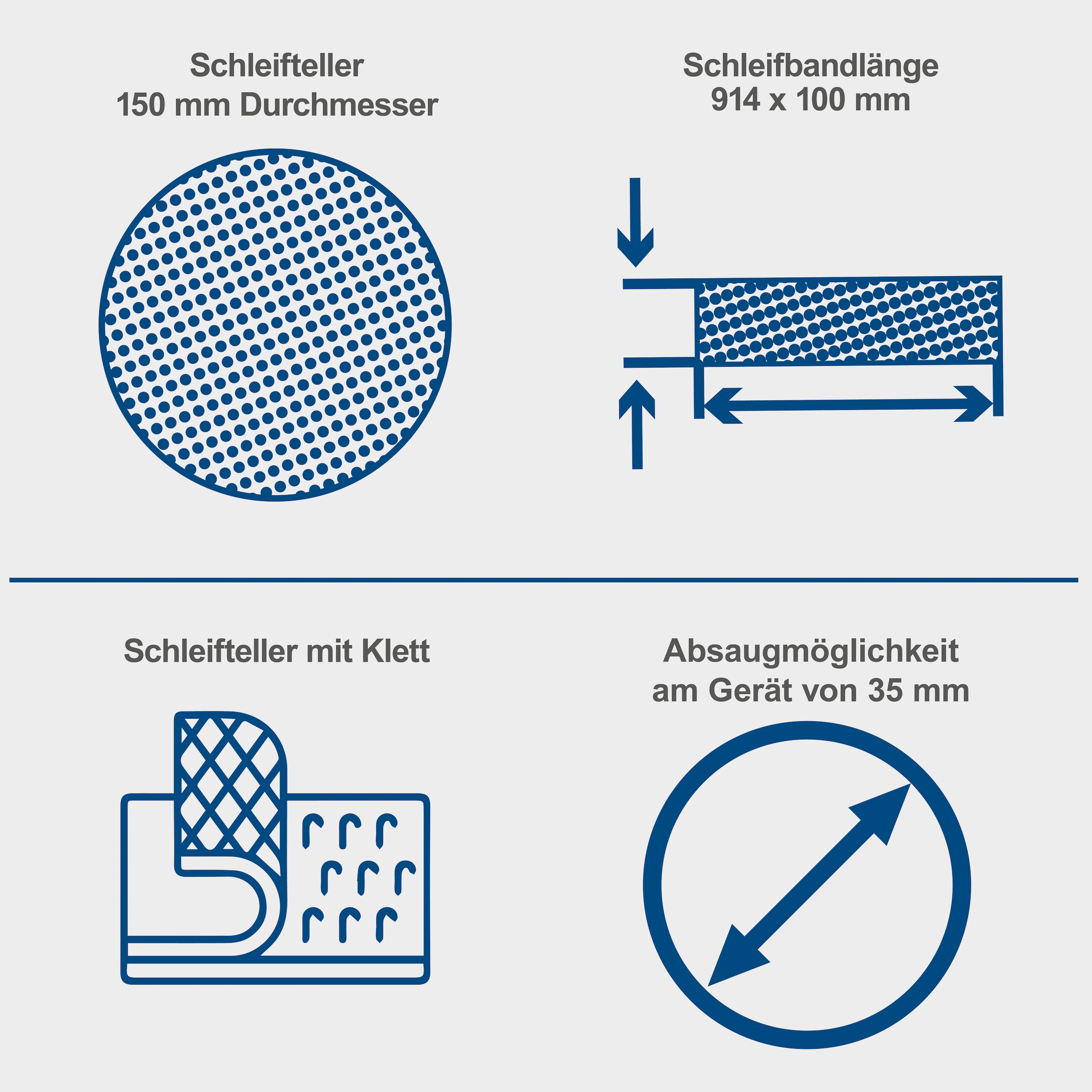 Scheppach Band-Tellerschleifer »»BTS800Vario««