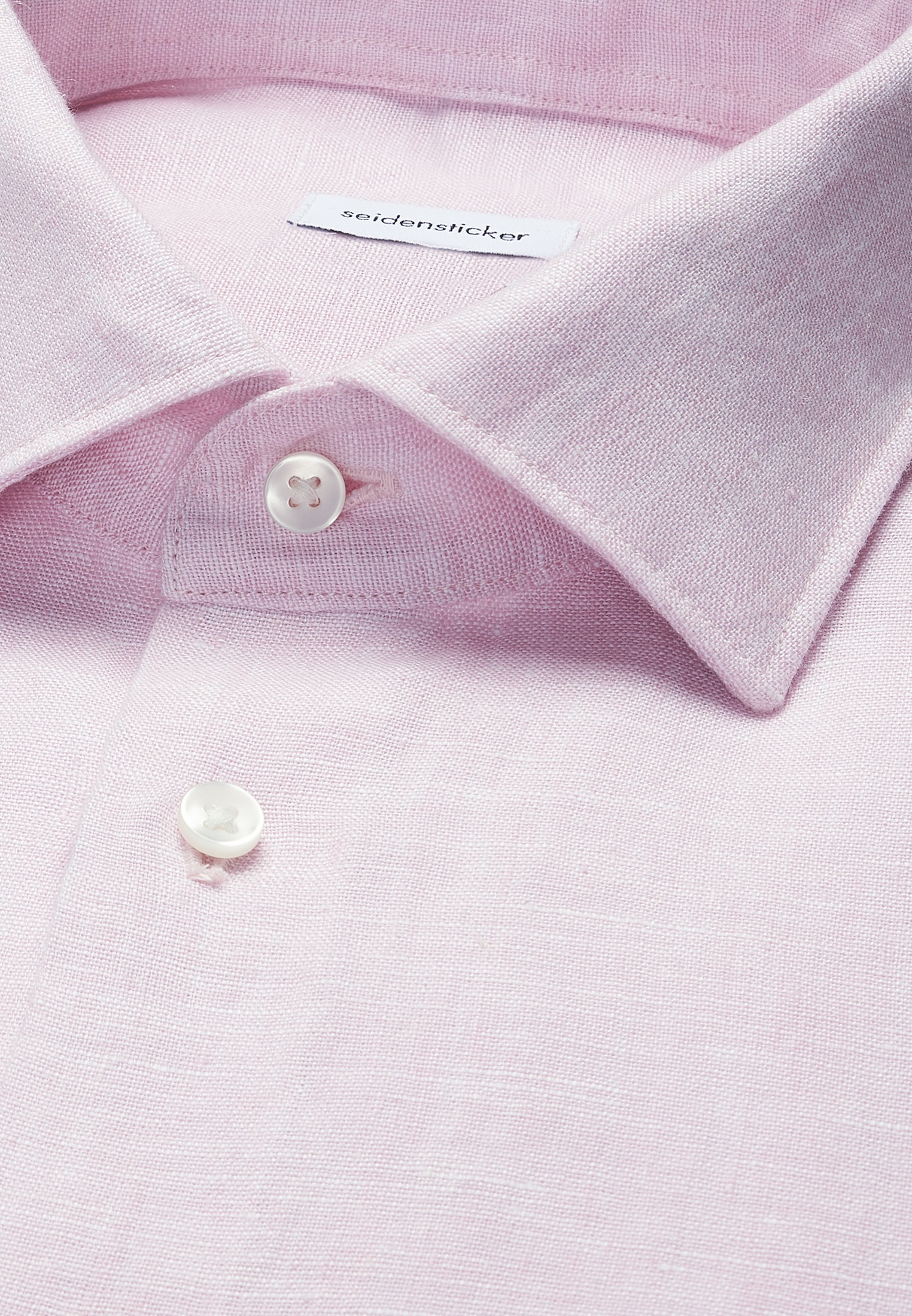 seidensticker Leinenhemd »Schwarze Rose« Slim 1/1 Kentkragen Uni