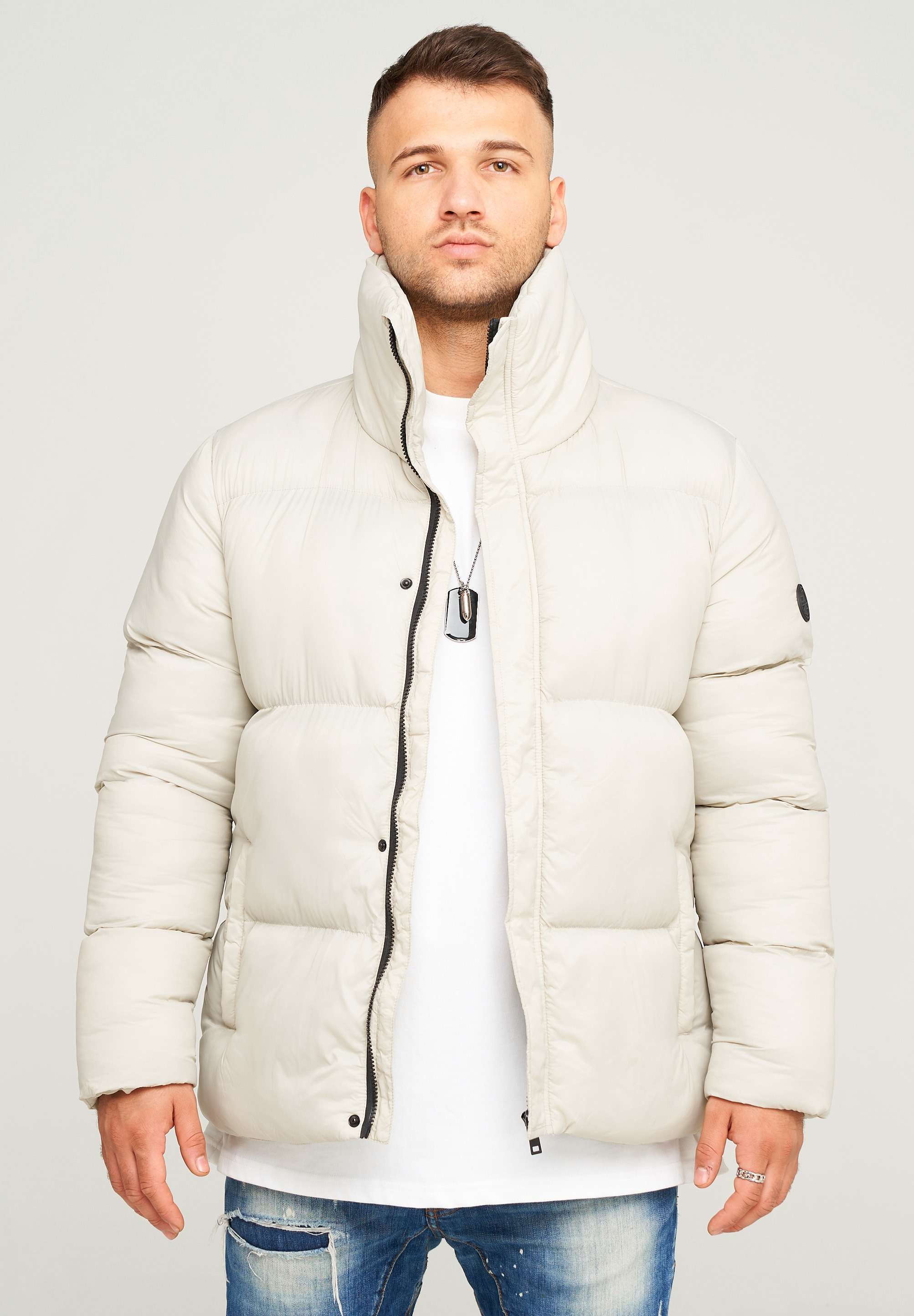 behype Steppjacke "BHJEFFREY PUFFER", mit hohem Kragen