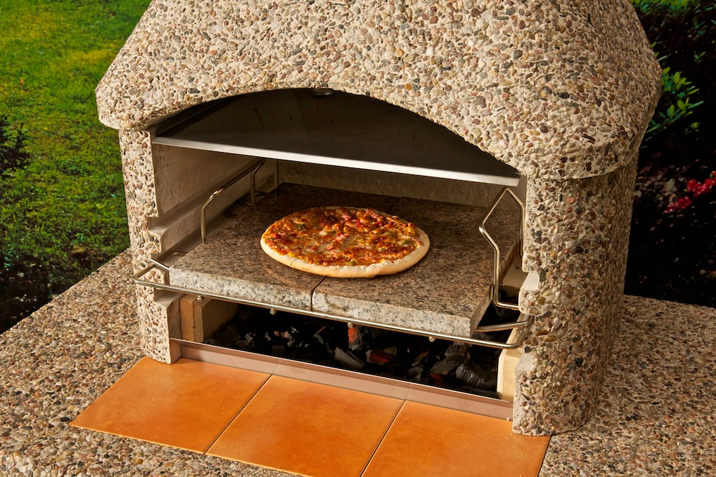 WELLFIRE Backstein "Wellfire", Granit, Pizzastein, B/T/H: 38/53/5 cm günstig online kaufen