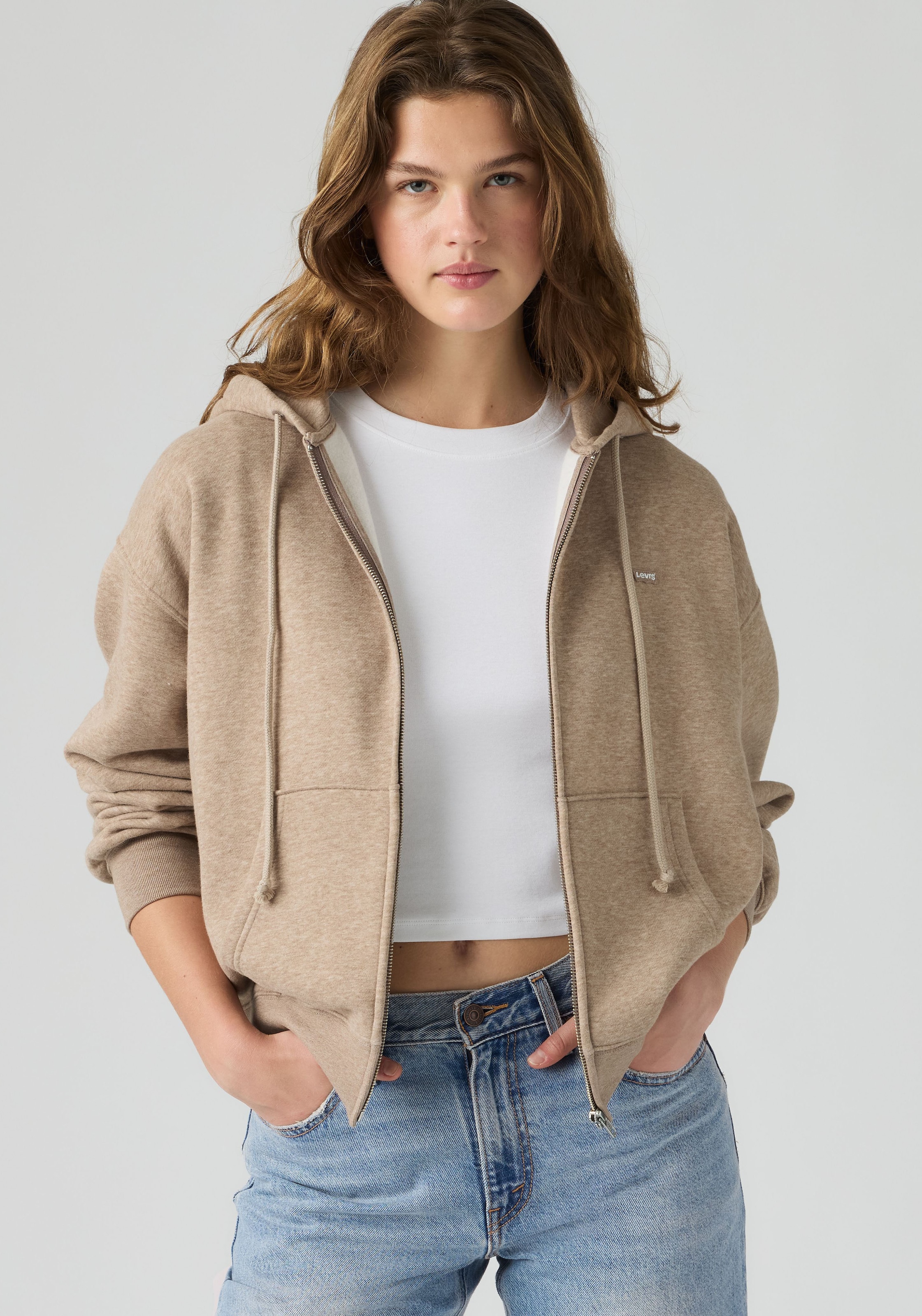 Levis Hoodie "EVERYDAY FULL ZIP HOODIE SWEATSHIRT", mit Logo Stickerei