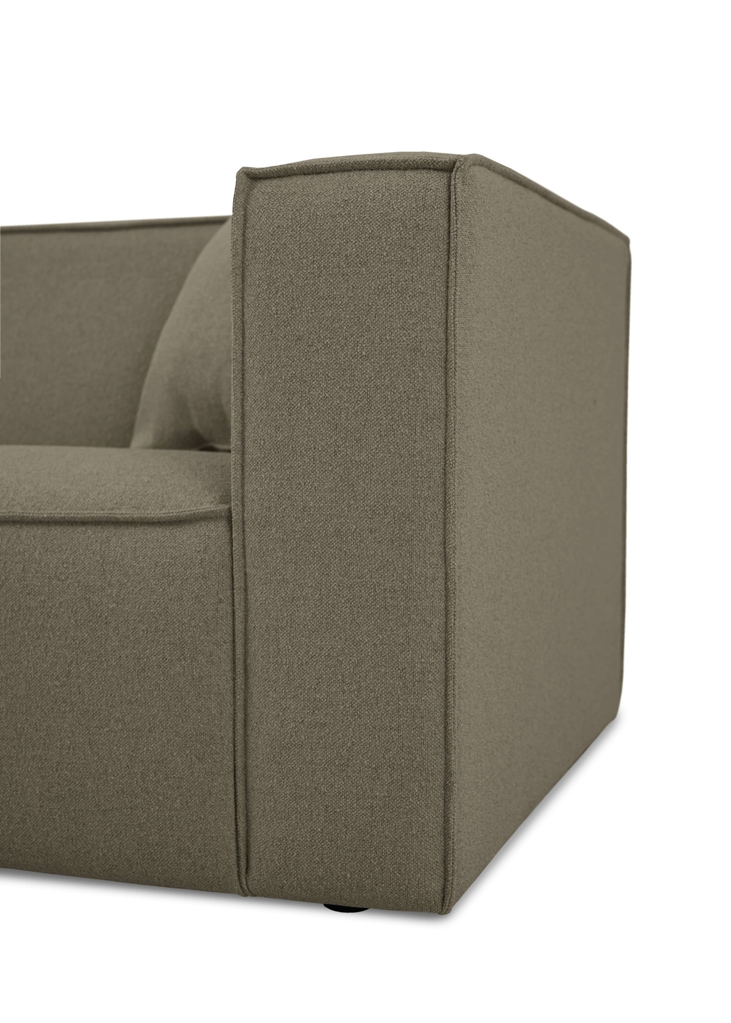 OTTO home Ecksofa »Tammie«, Breite 222 cm, Webstoff fein, bodentief, mit Wellenunterfederung