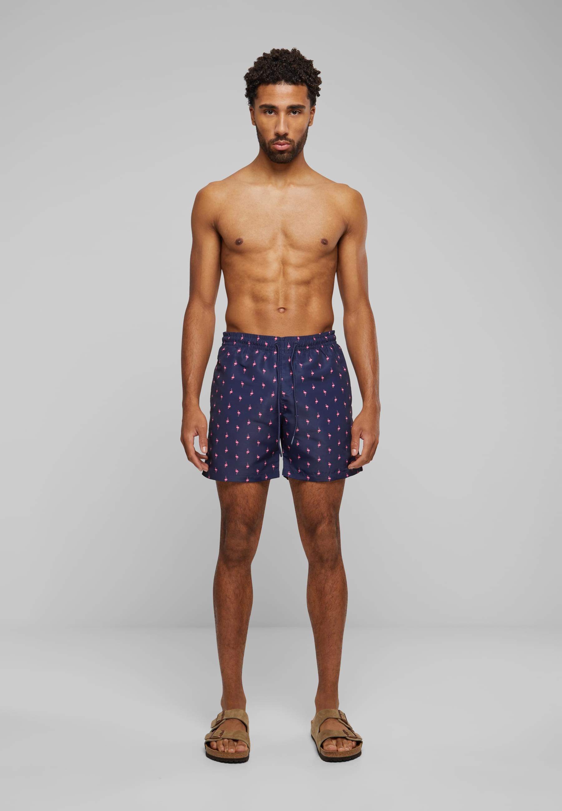 URBAN CLASSICS Badeshorts »Urban Classics Herren Pattern Swim Shorts«