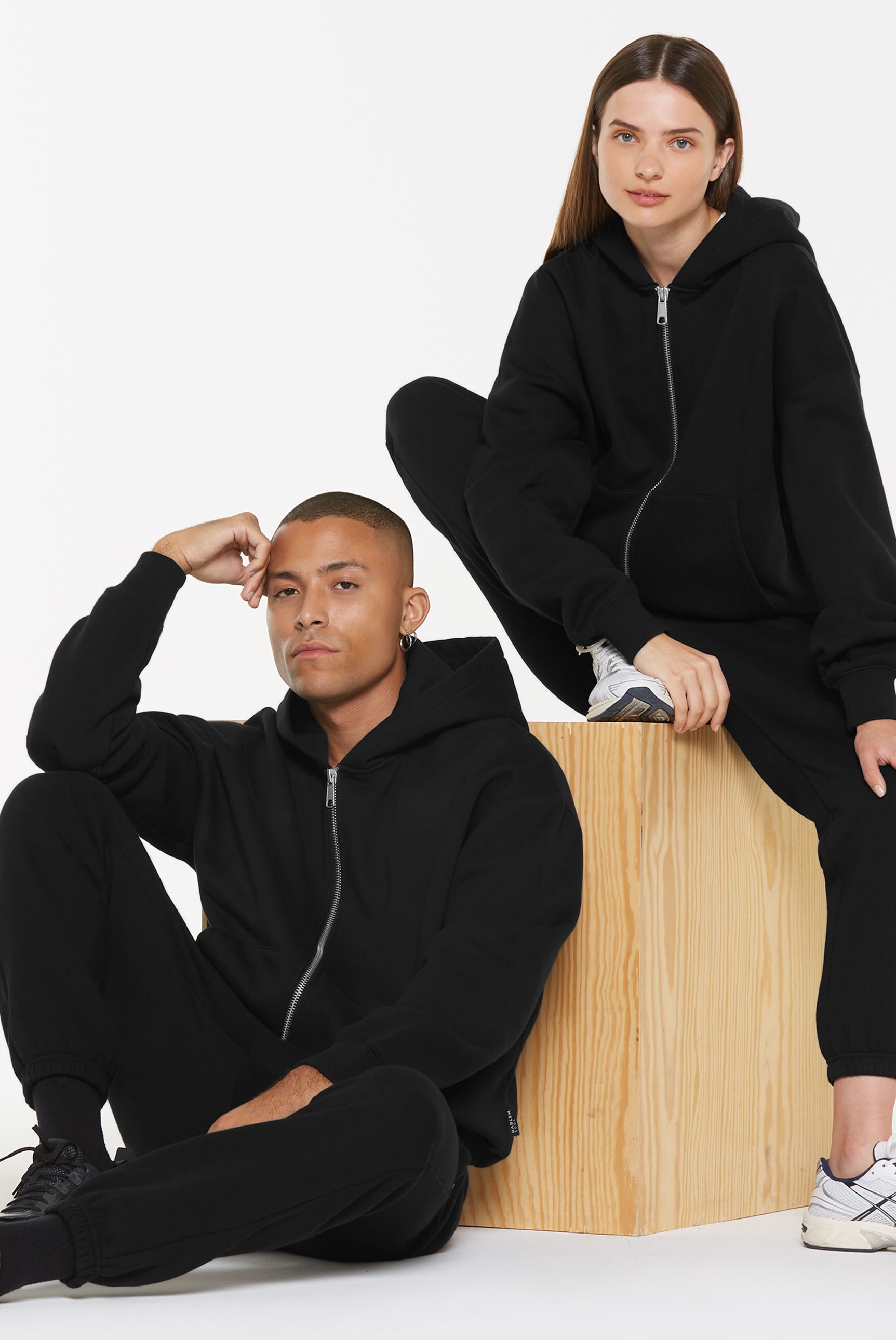 Harlem Soul Kapuzensweatjacke, mit Baumwolle