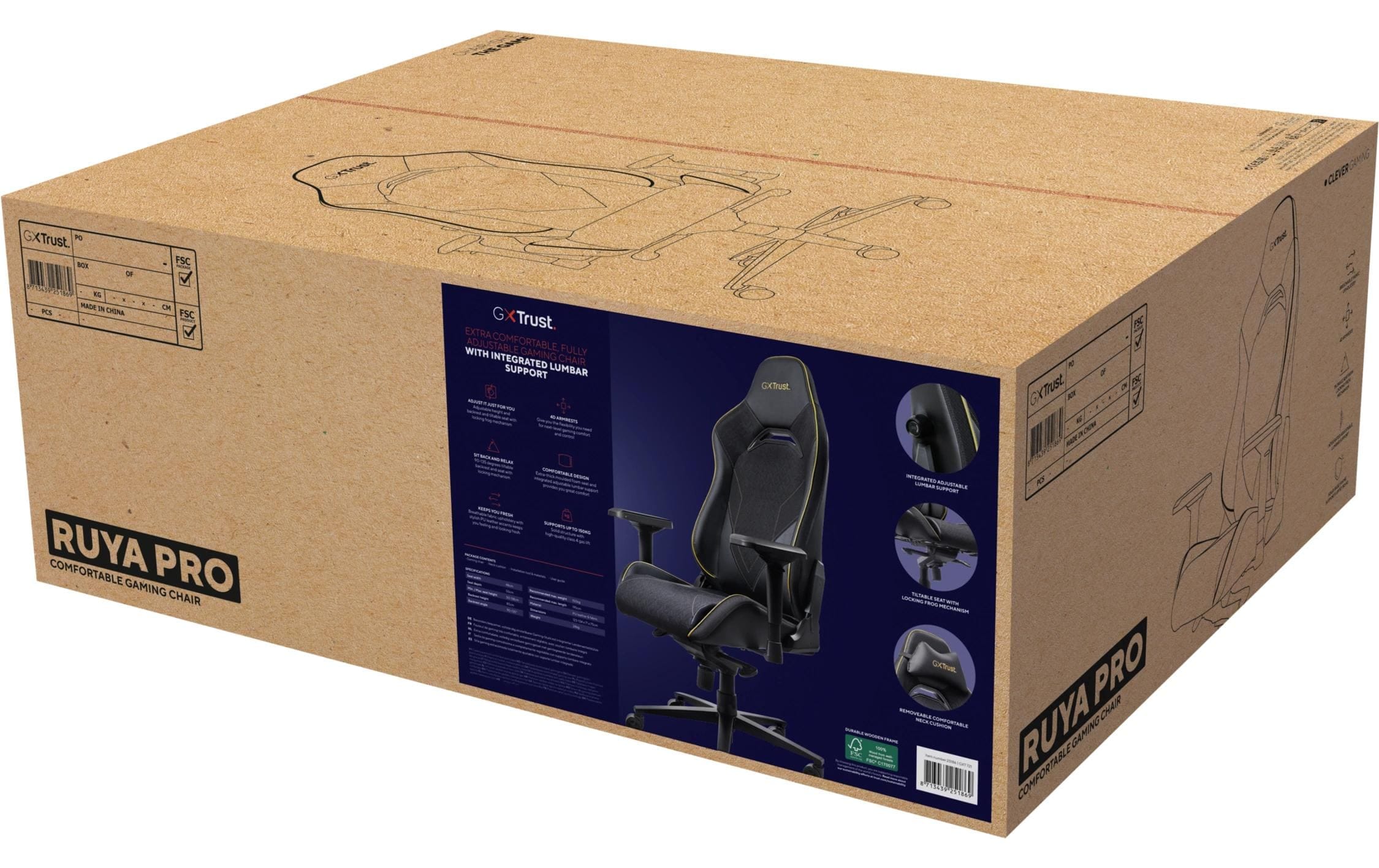 Trust Gaming-Stuhl »GXT 721 Ruya Pro« ()