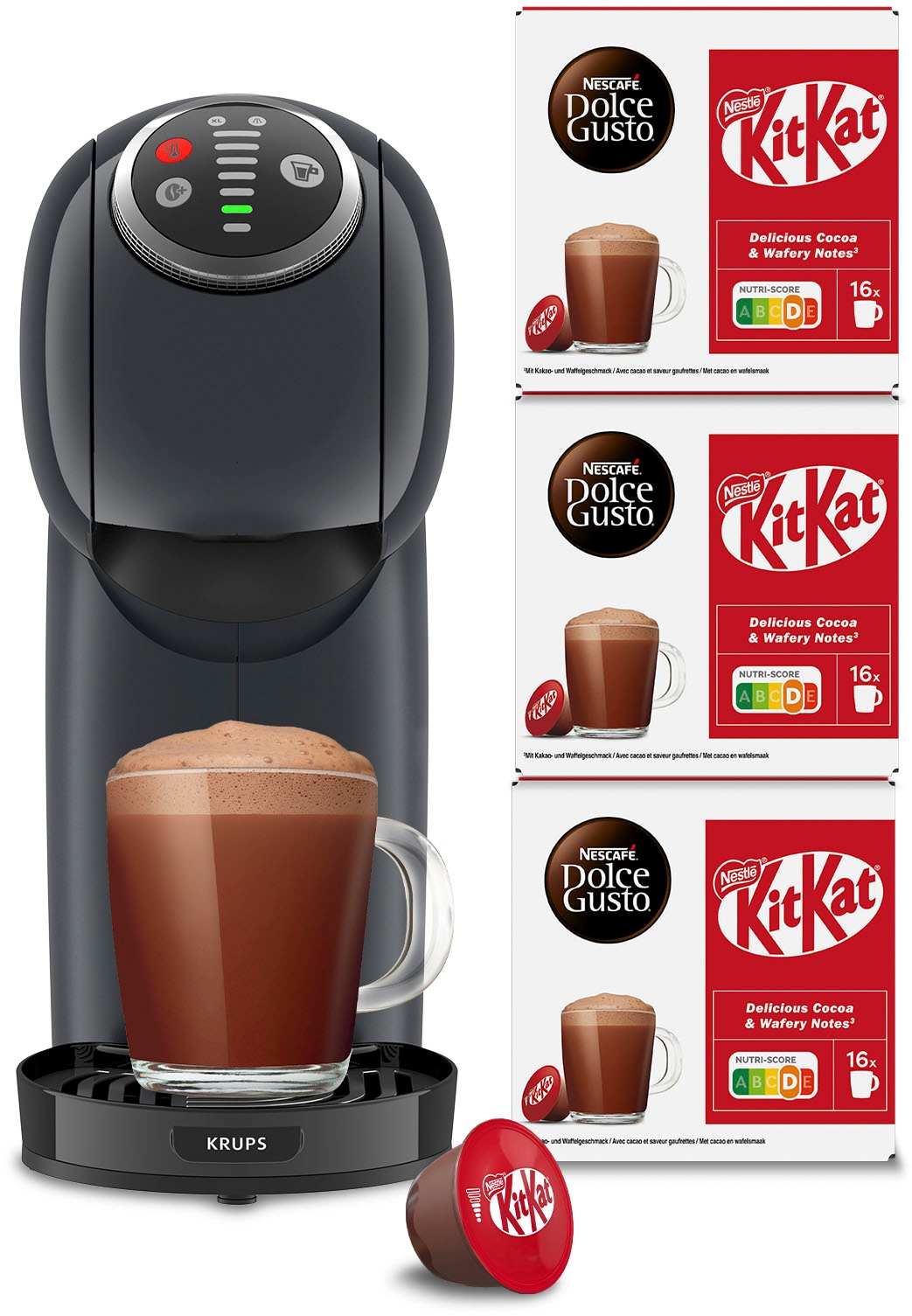 NESCAFÉ® Dolce Gusto® Kapselmaschine »KP340B Genio S Plus, Drehregler,...