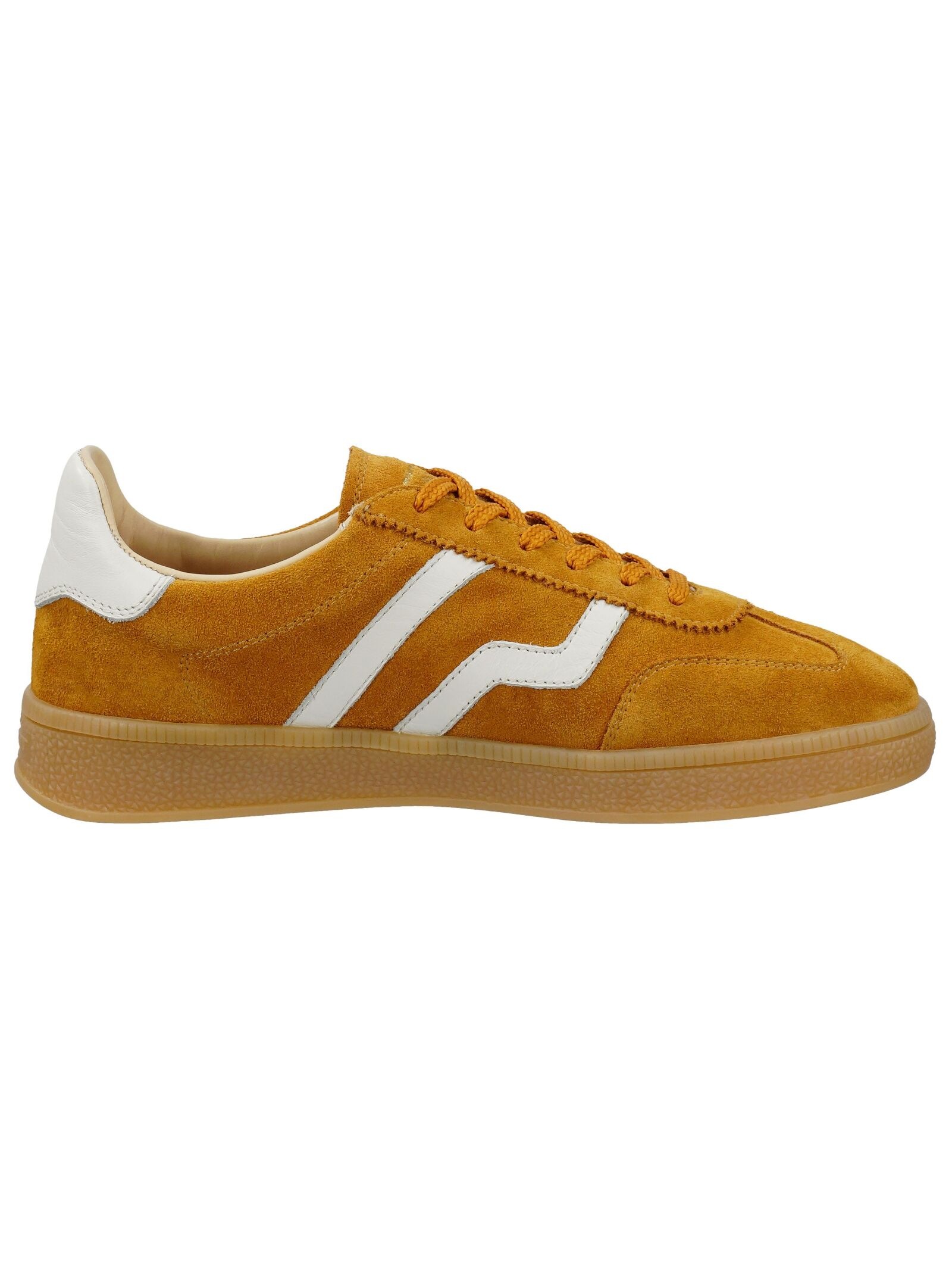 Sneaker GANT "Gant Sneaker Lederimitat/Textil", Damen, Gr. 38, weiß (gelb, weiß), Lederimitat, Textil, Schuhe Sneaker 3